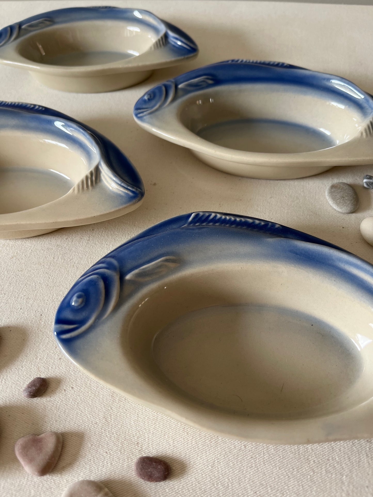 Set Of Four French Fish Dishes.