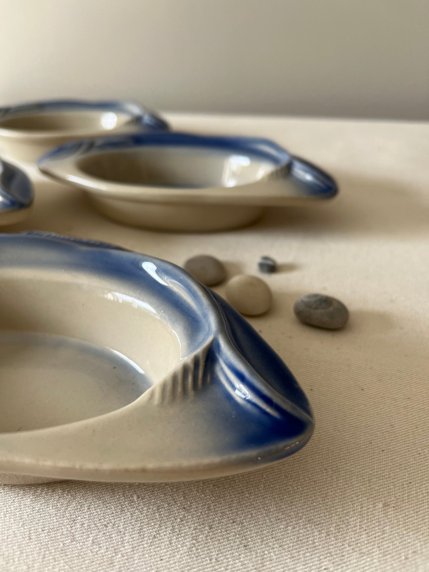 Set Of Four French Fish Dishes.