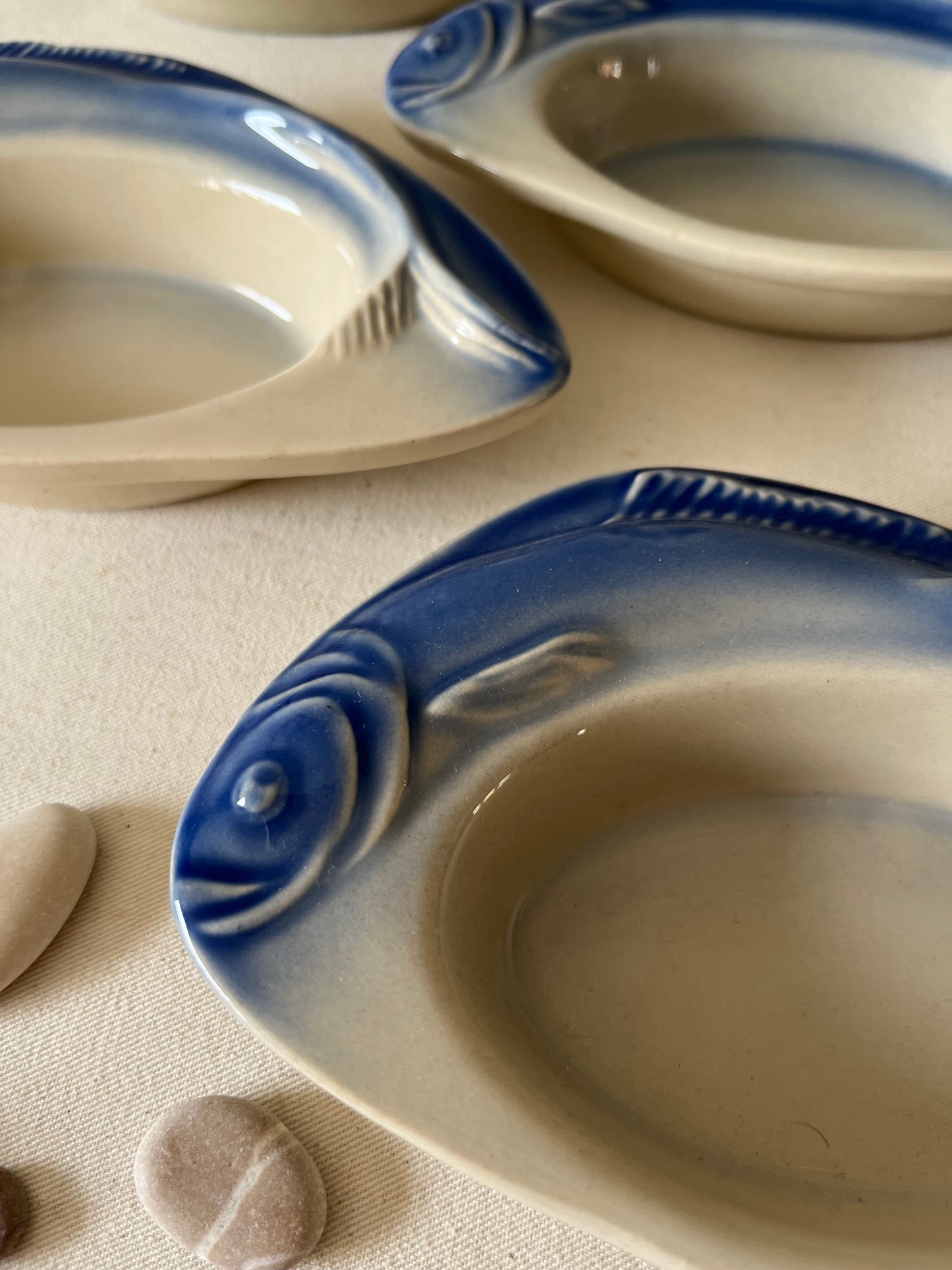Set Of Four French Fish Dishes.