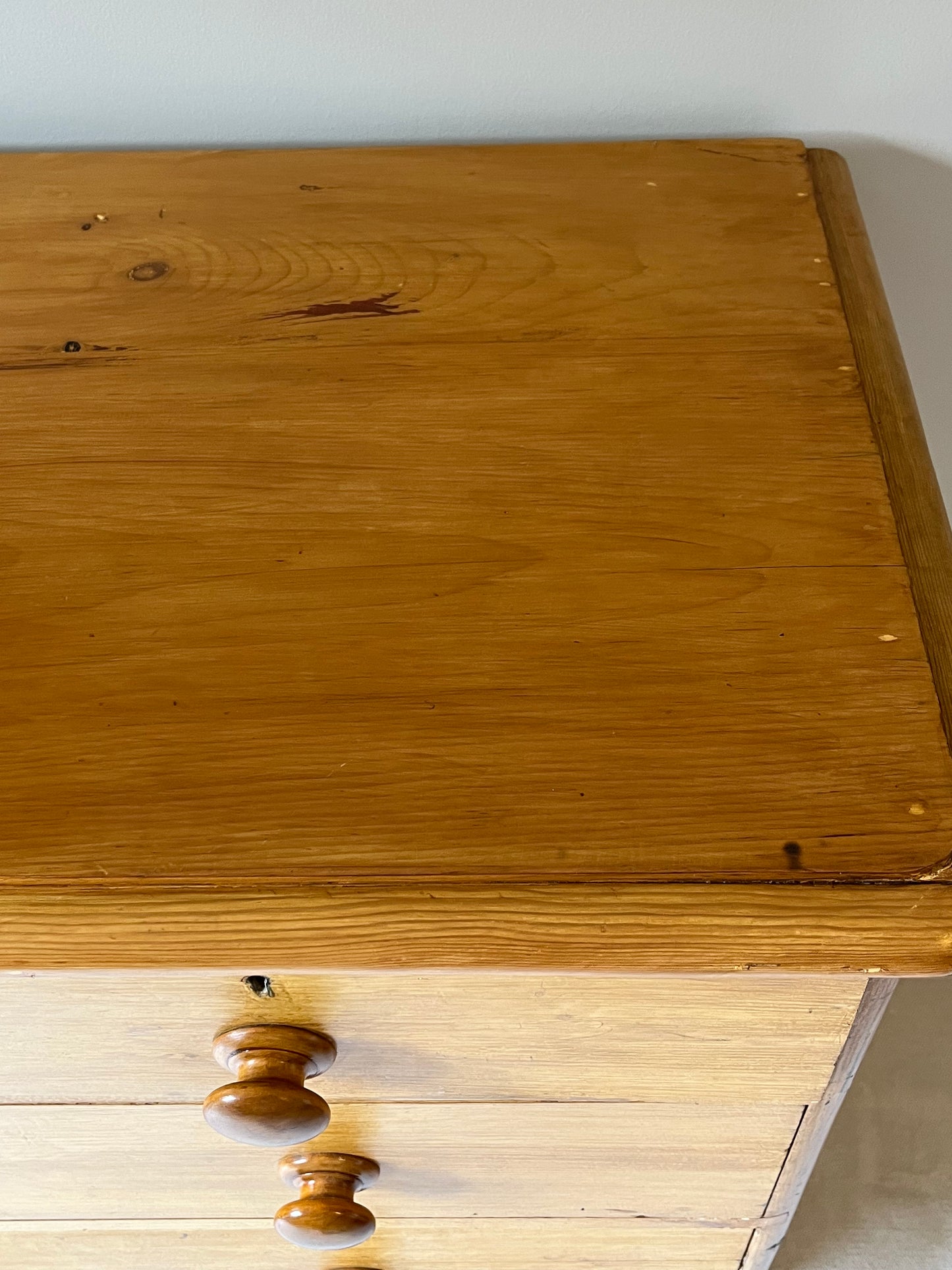 Scumbled Pine Chest Of Drawers.