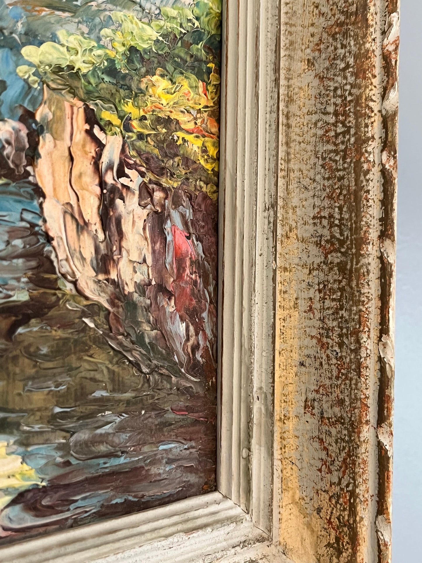 French Oil on Board.