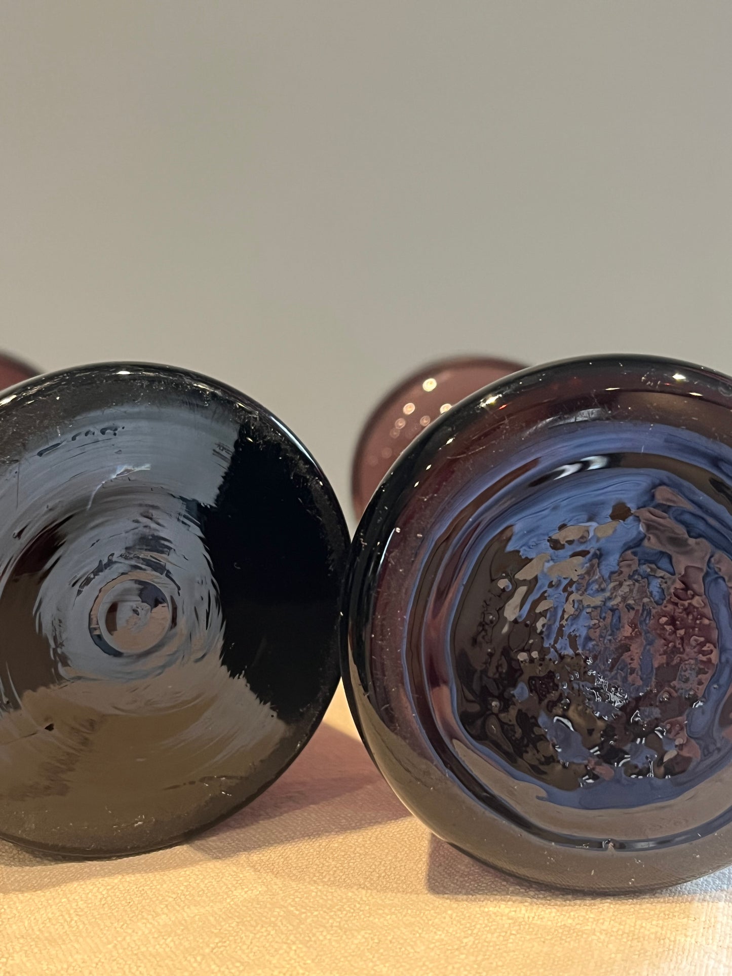 Pair Of Hyacinth Vases.