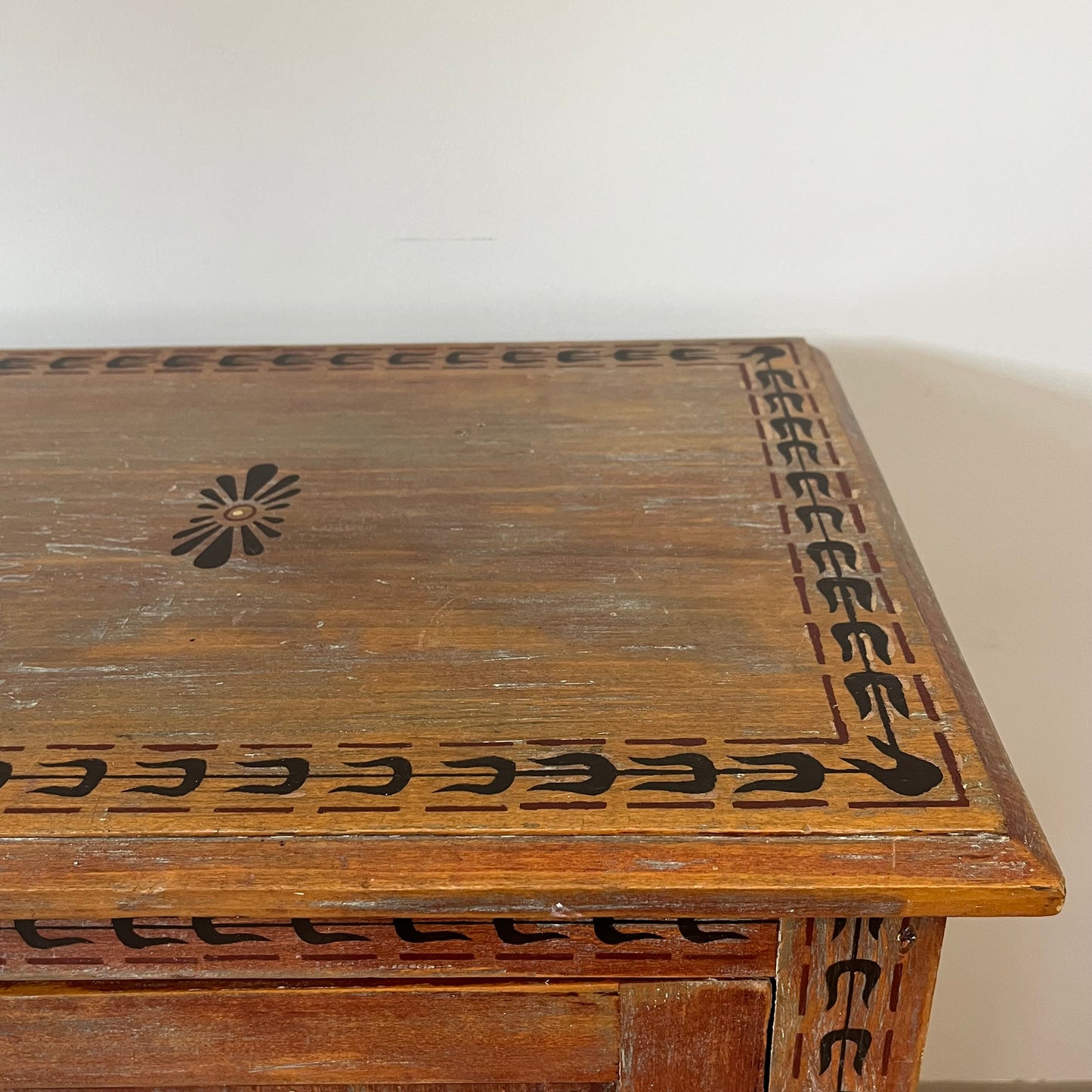 Hand Painted Pine Sideboard.