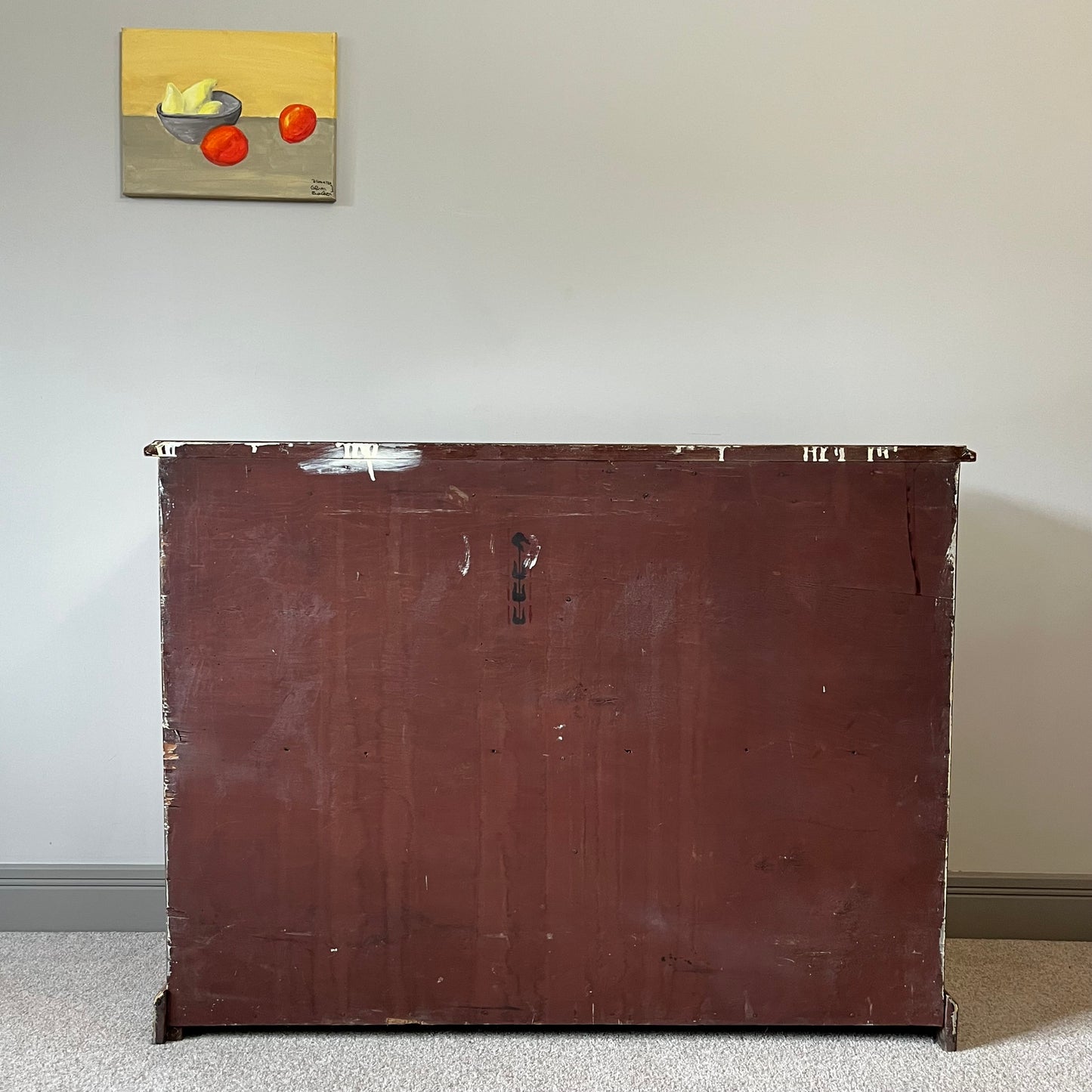 Hand Painted Pine Sideboard.