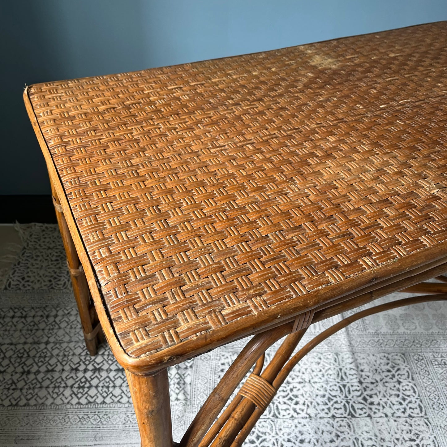 Bamboo and Cane Table.