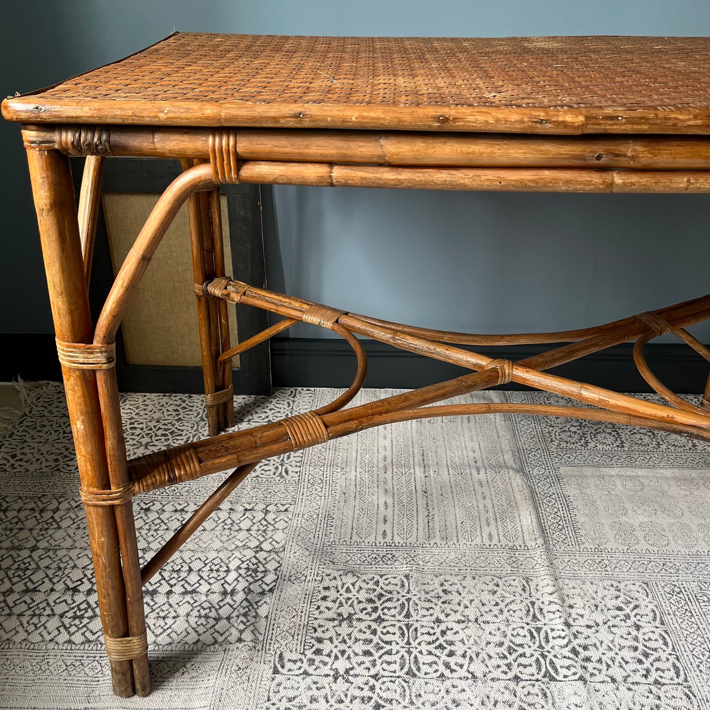 Bamboo and Cane Table.