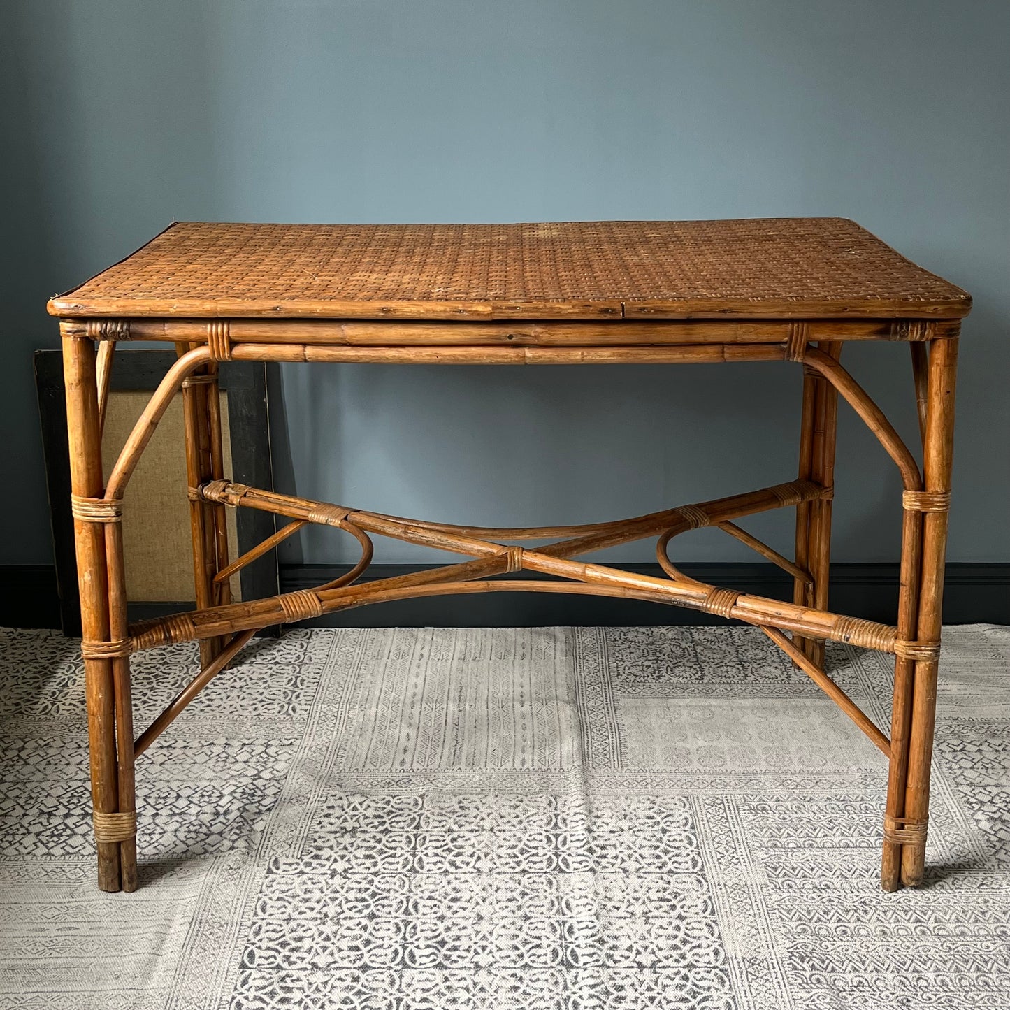 Bamboo and Cane Table.