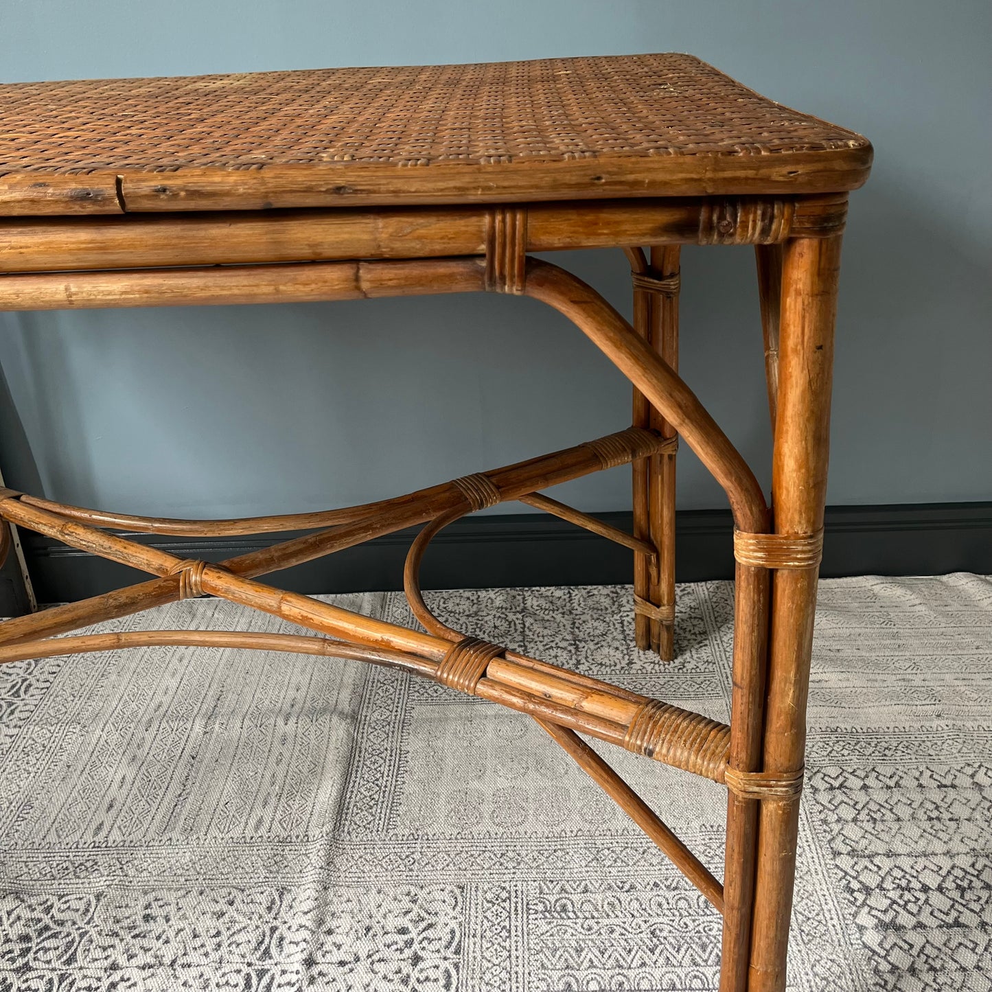 Bamboo and Cane Table.