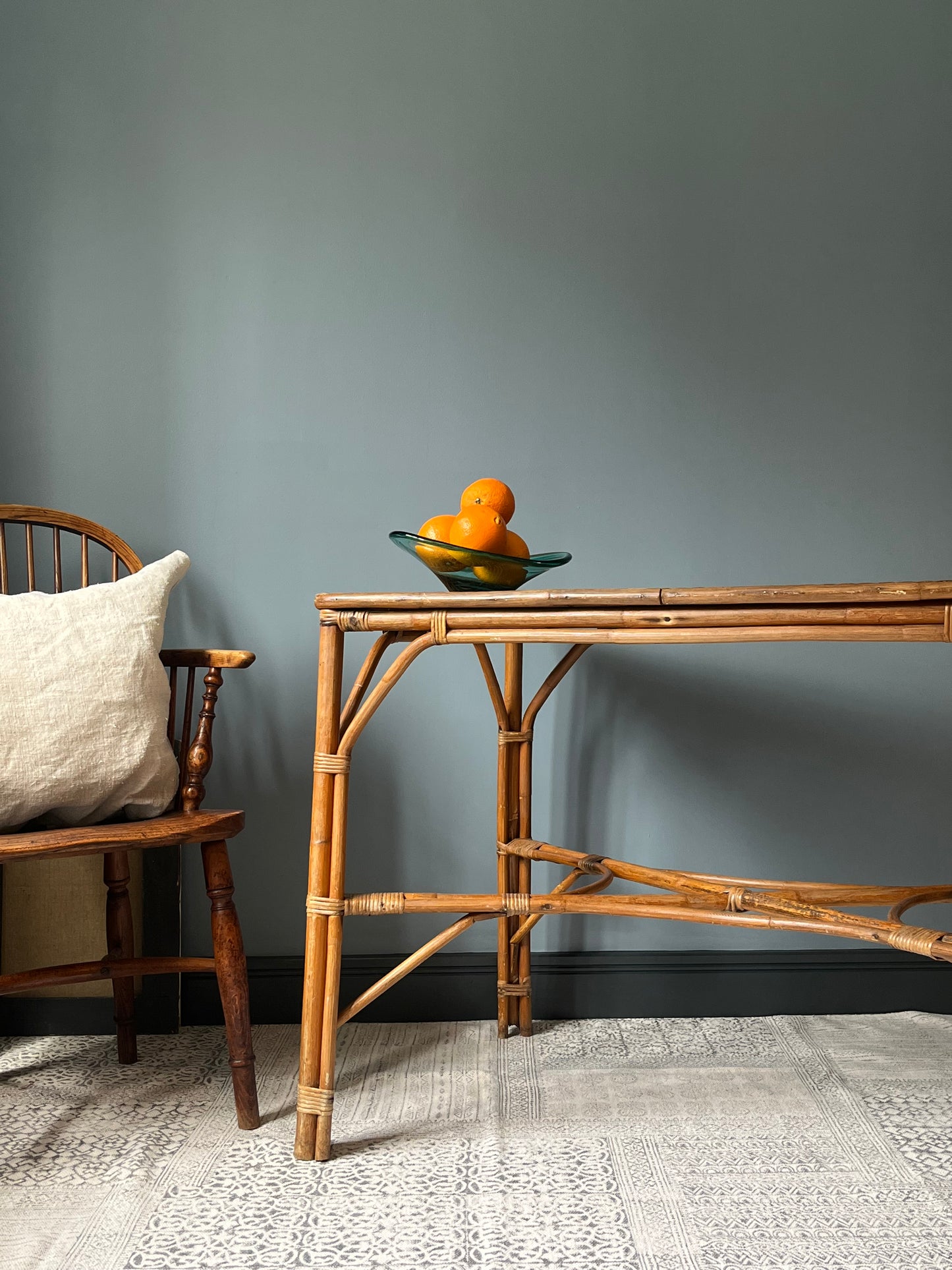 Bamboo and Cane Table.