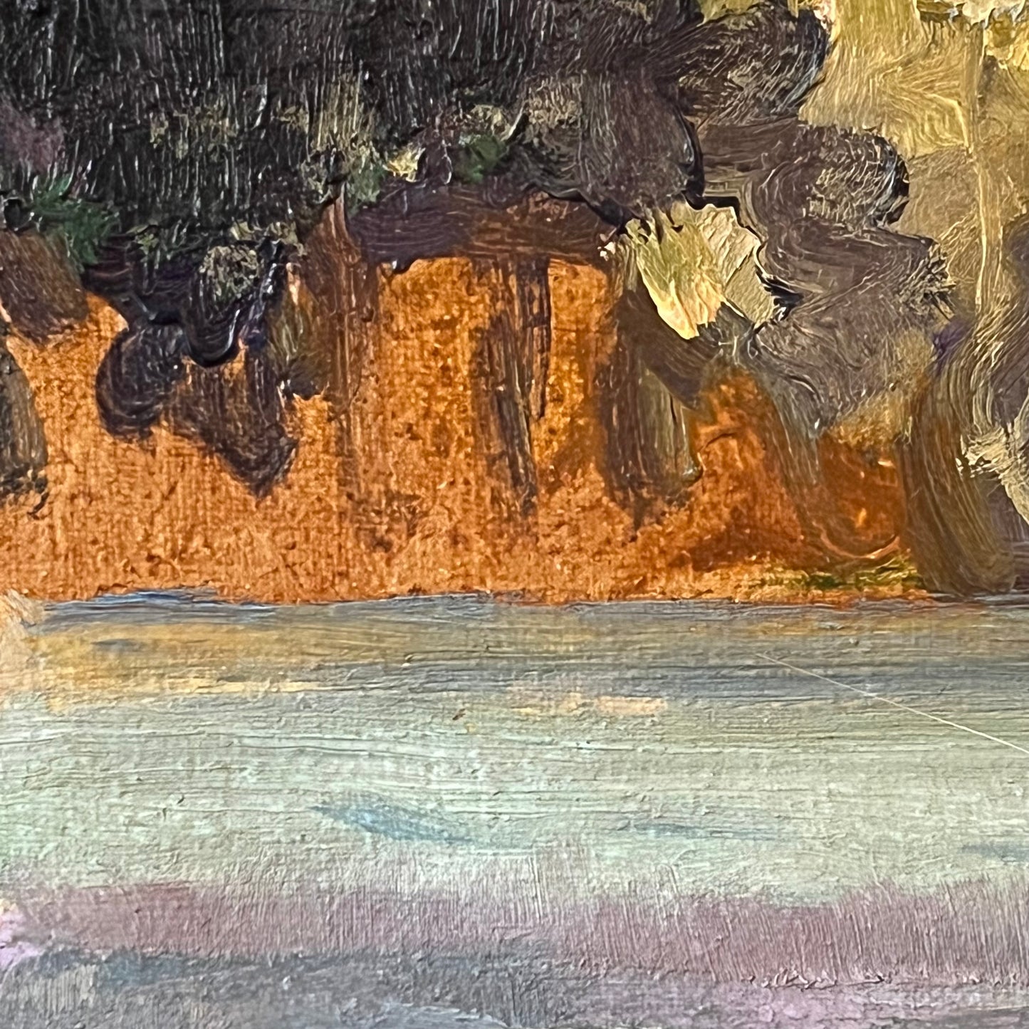 French Oil on Canvas.