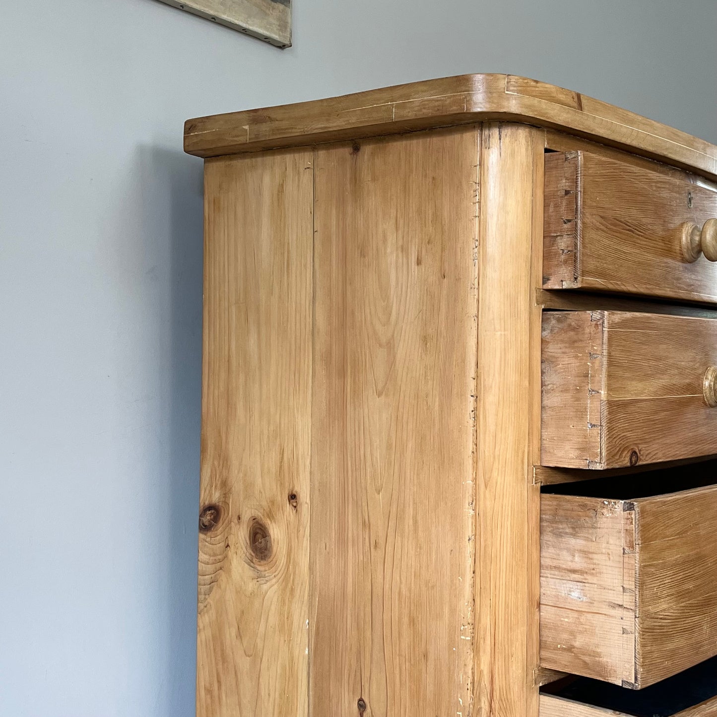 Pine Chest Of Drawers.