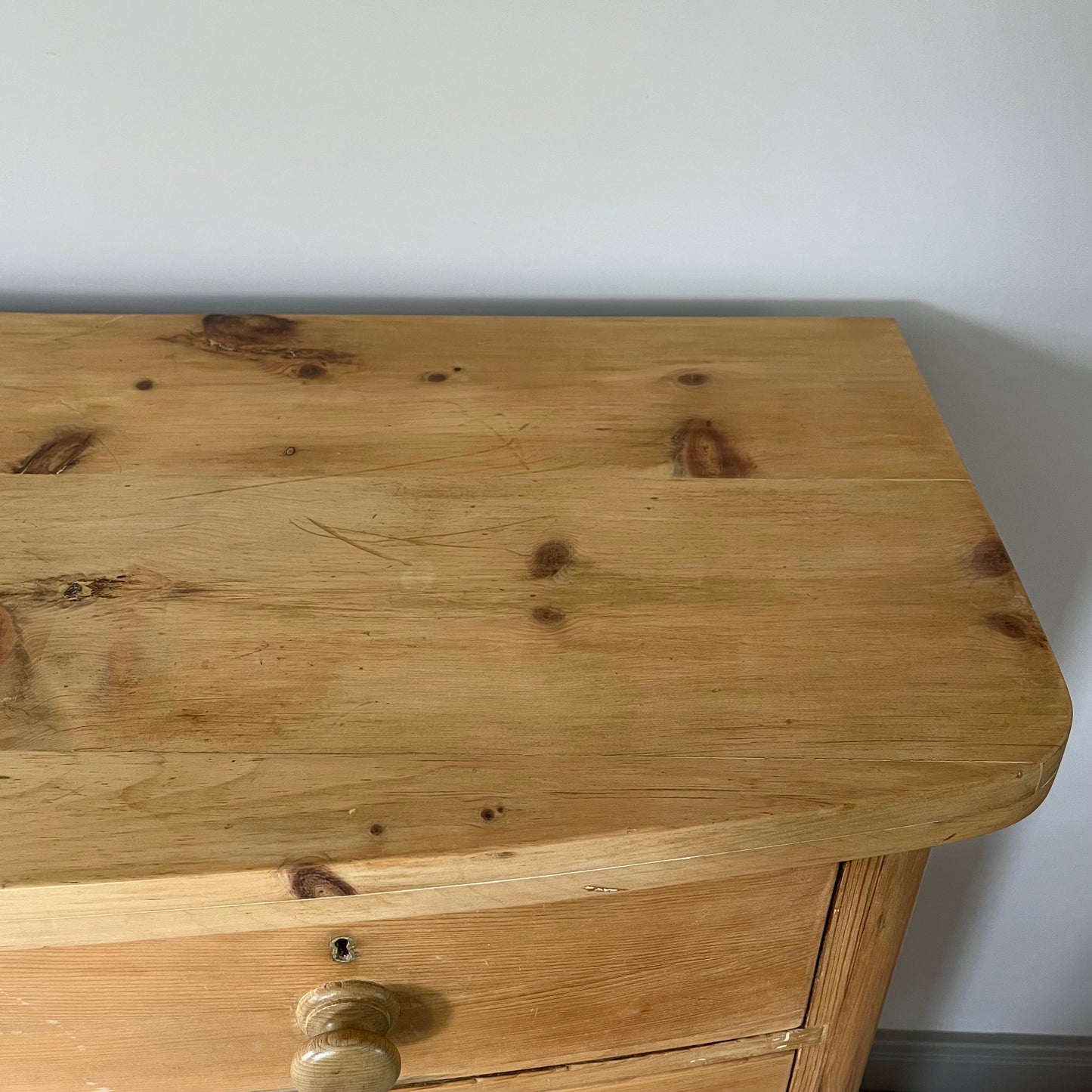 Pine Chest Of Drawers.