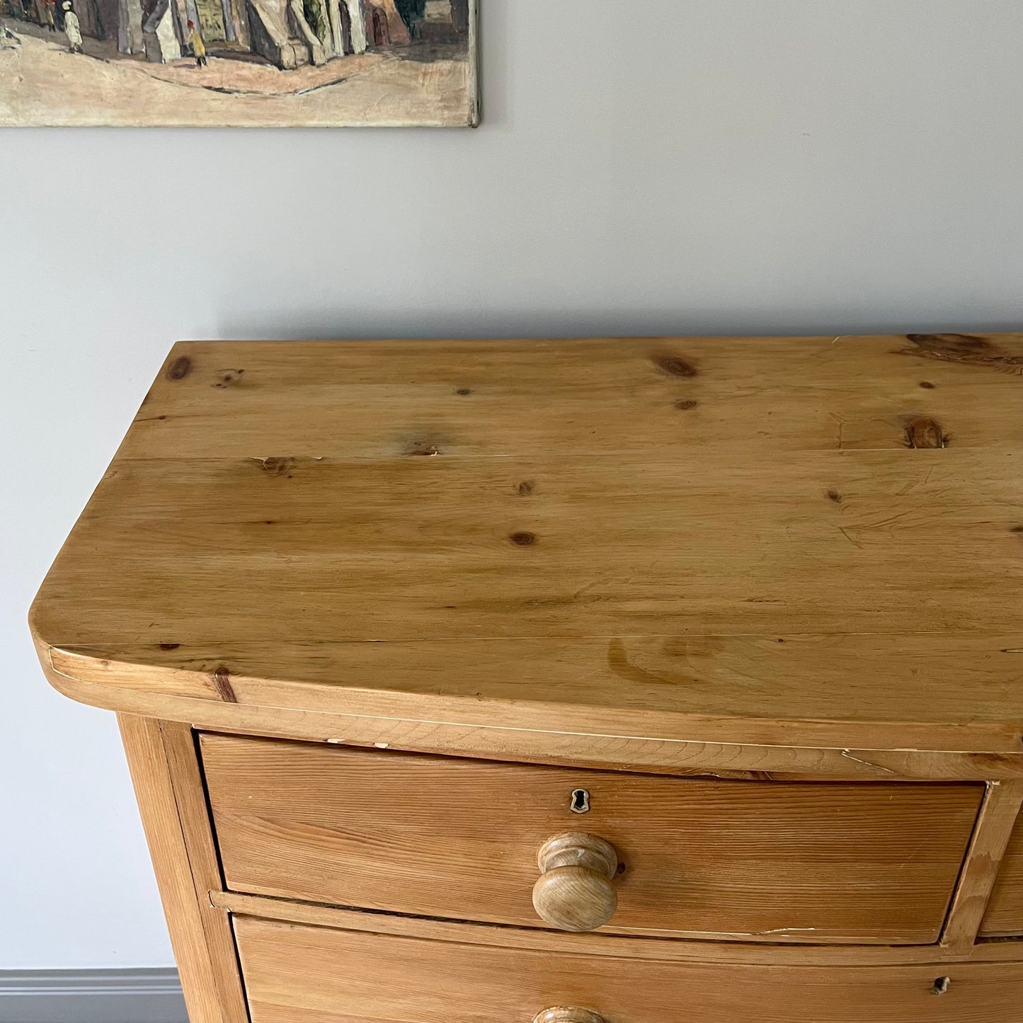 Pine Chest Of Drawers.