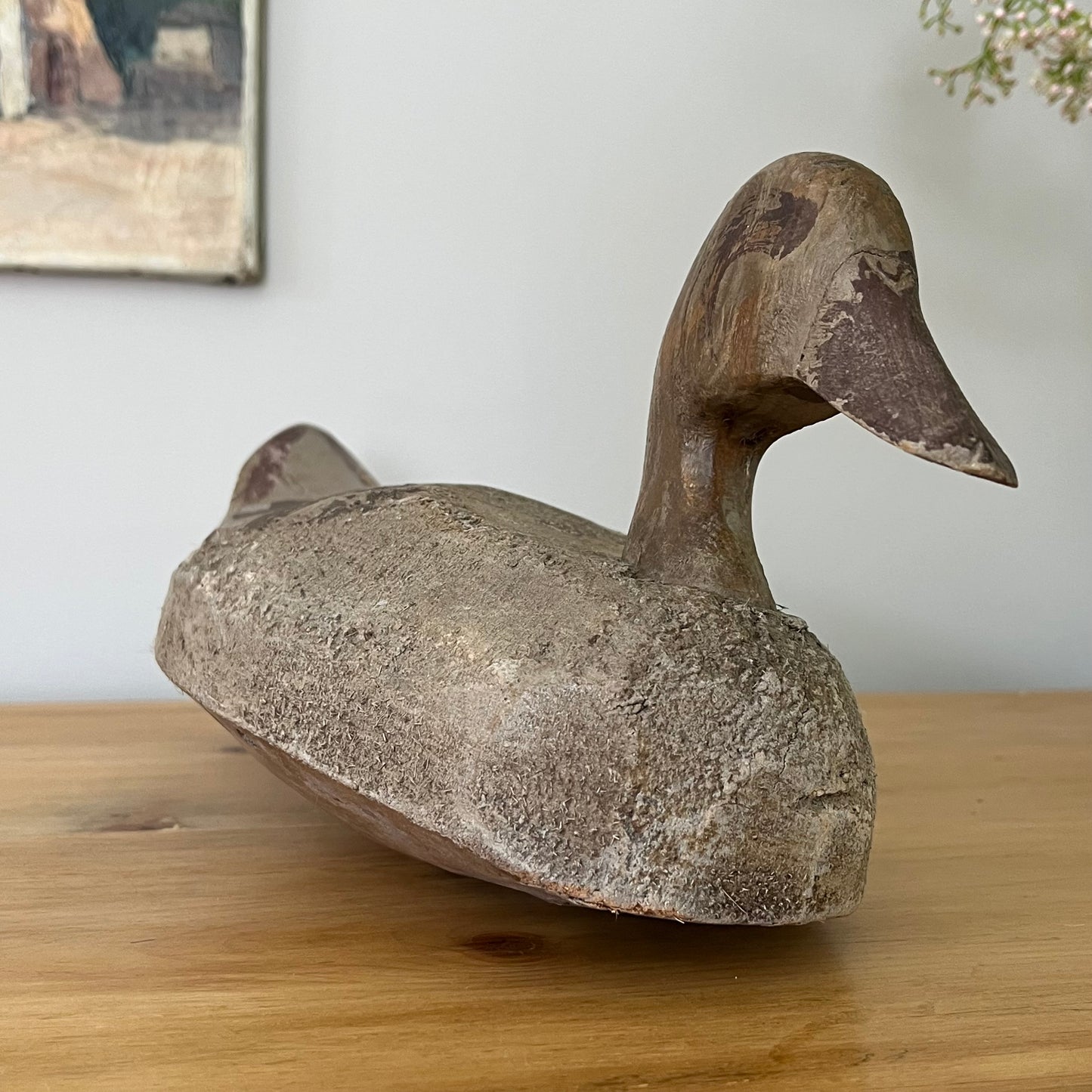 Wooden Decoy Duck.