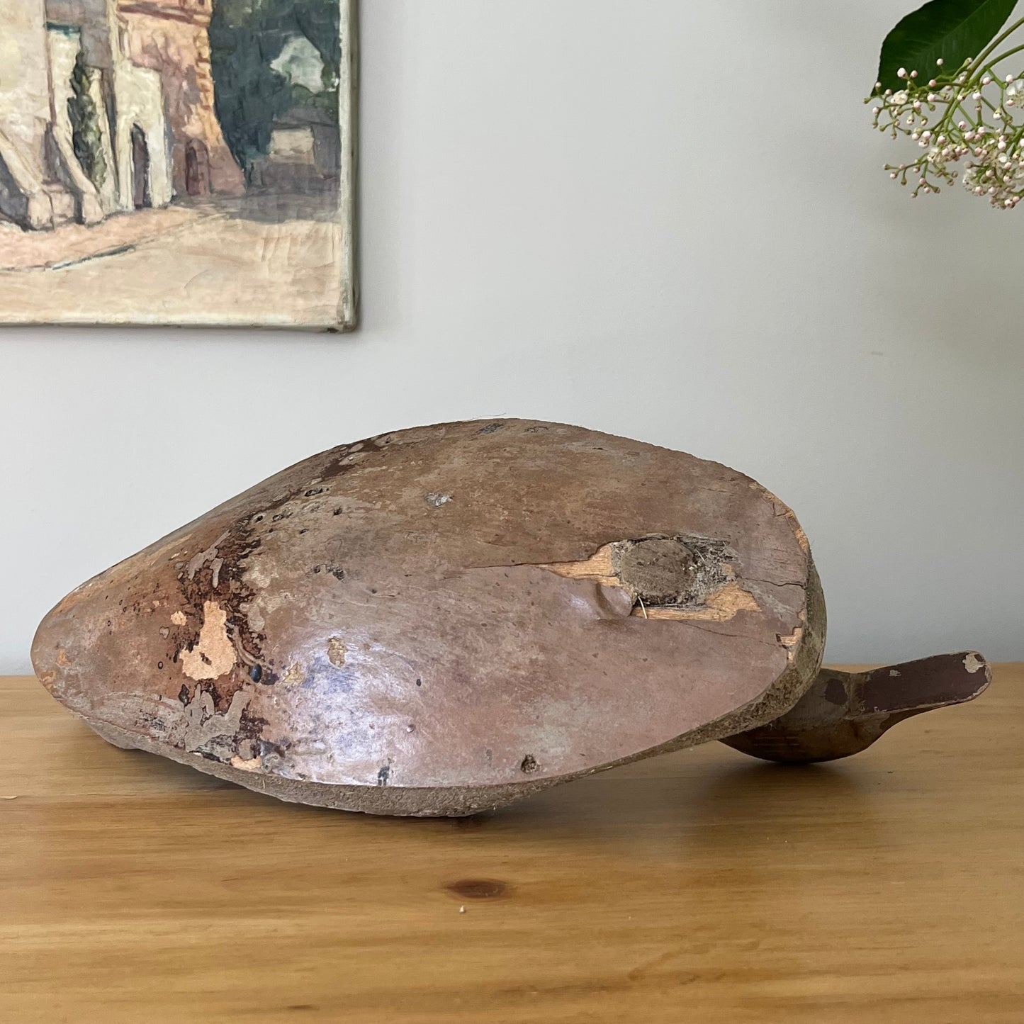 Wooden Decoy Duck.