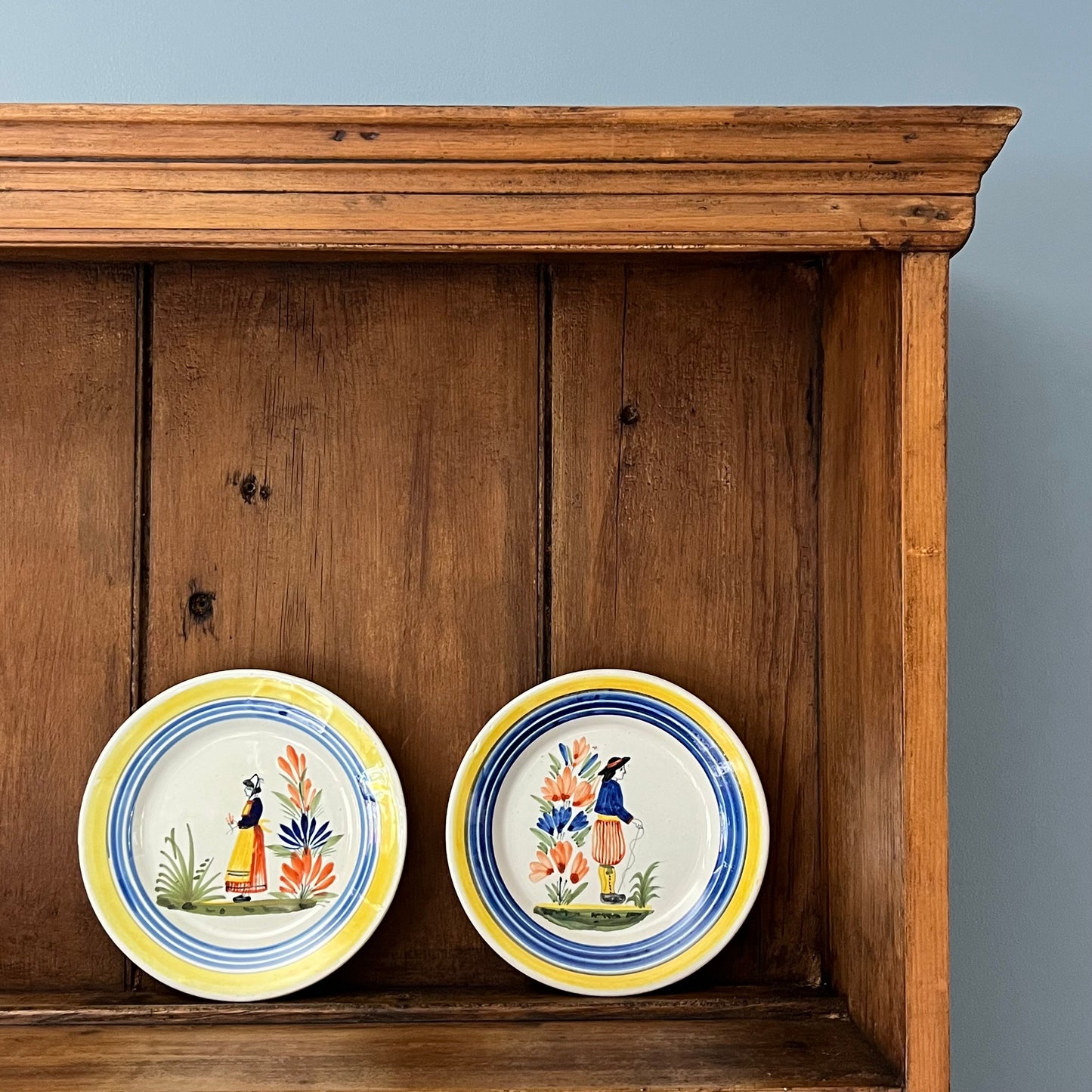 Pair of Quimper Plates.