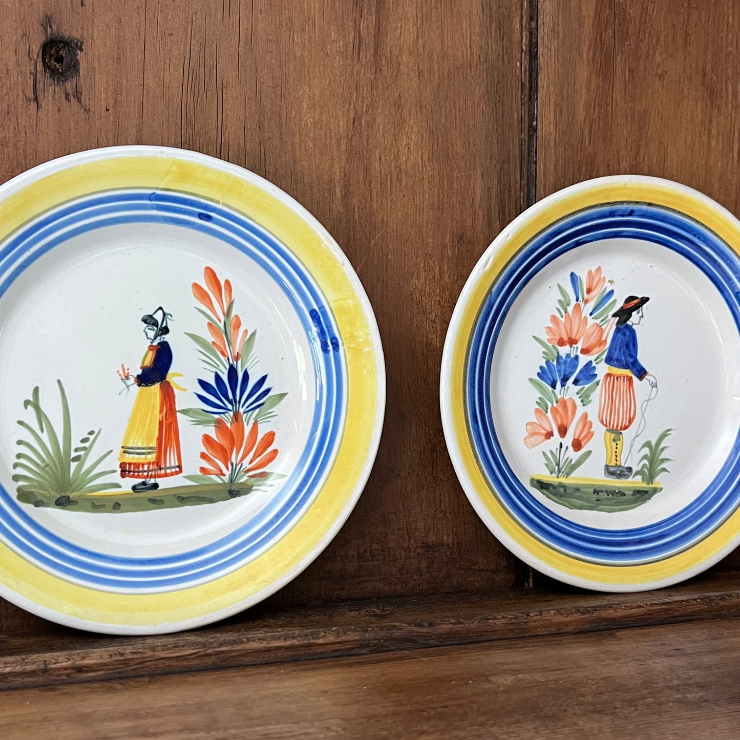 Pair of Quimper Plates.