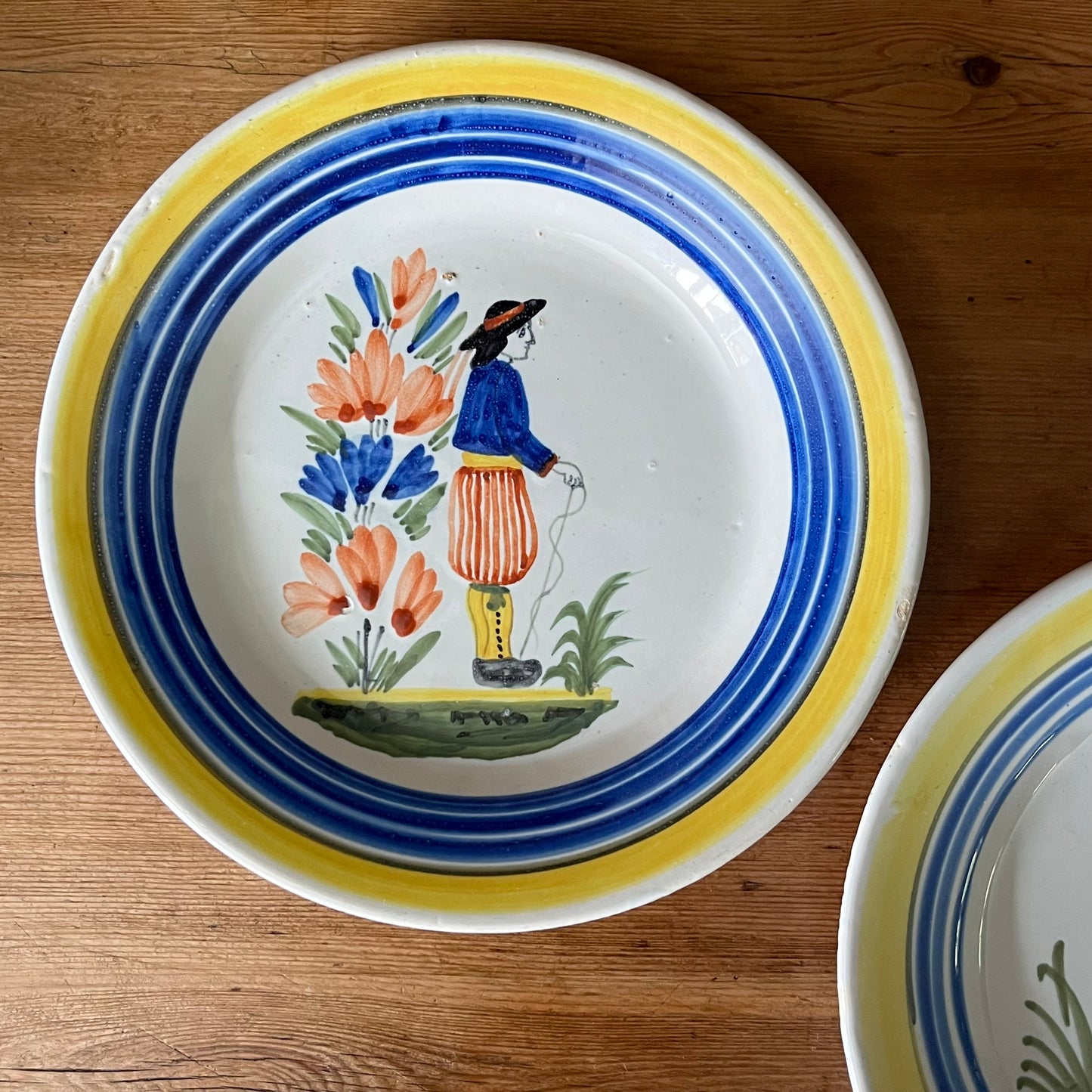 Pair of Quimper Plates.