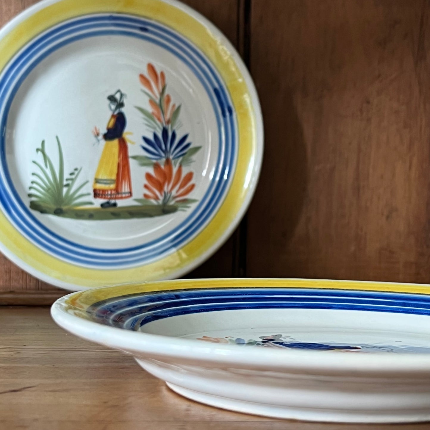 Pair of Quimper Plates.