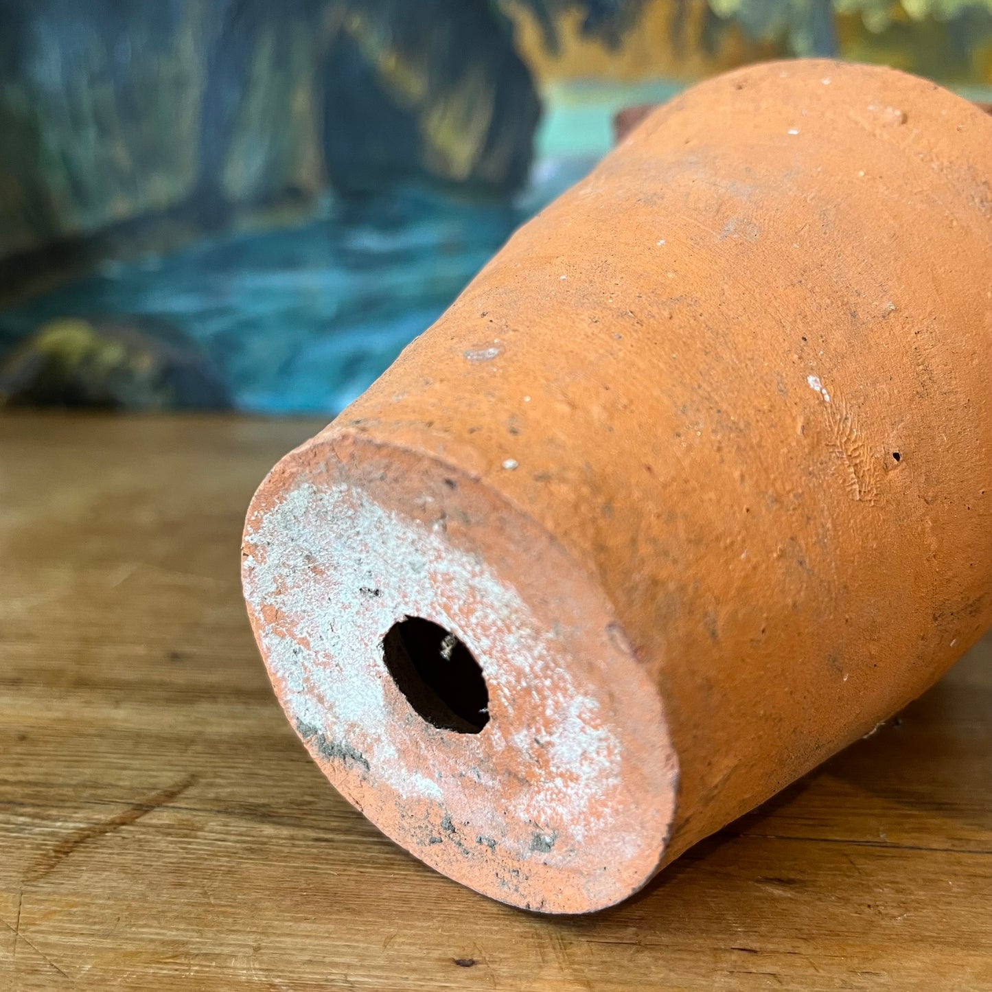 Set of Three Old Terracotta Pots.