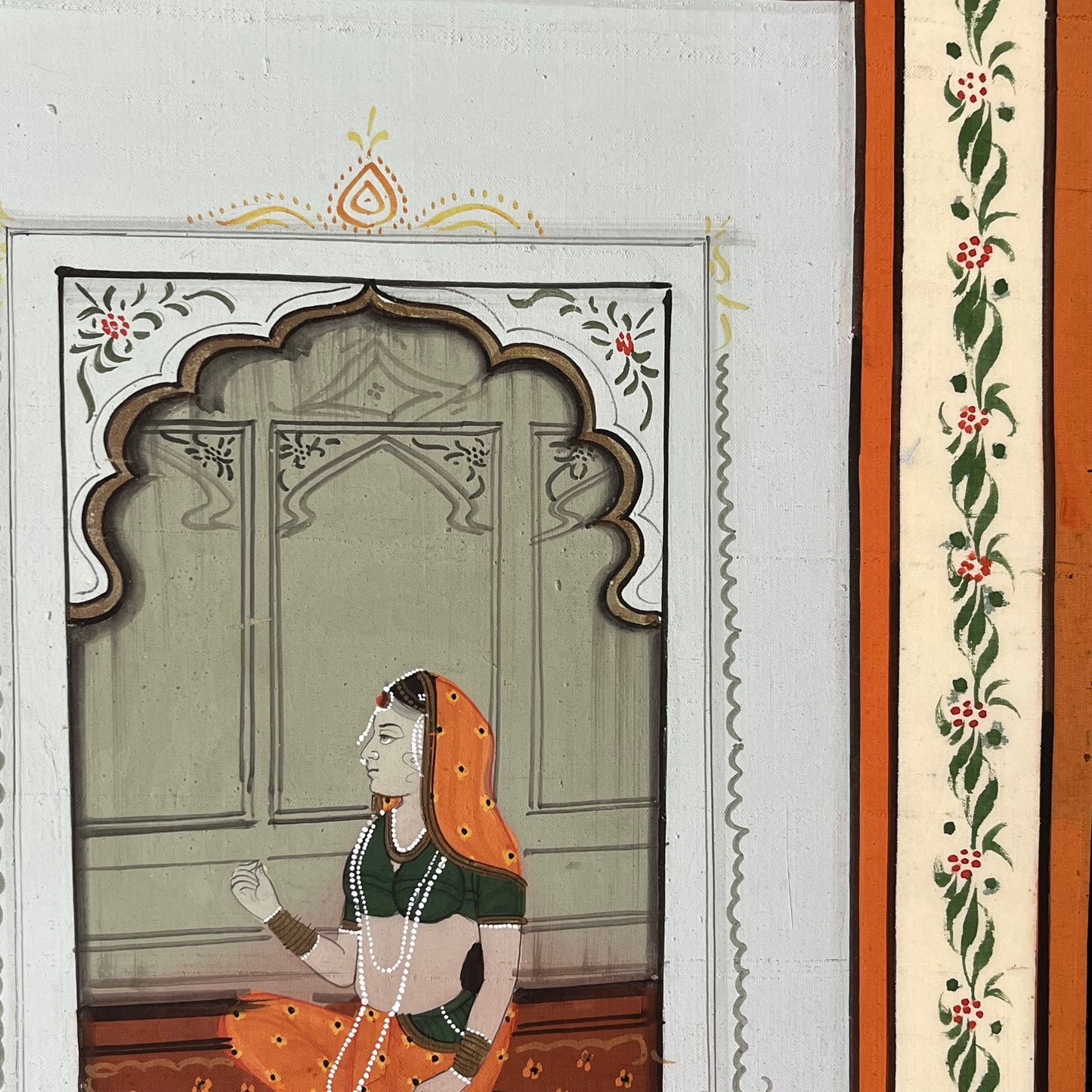 Indian Painting on Silk.