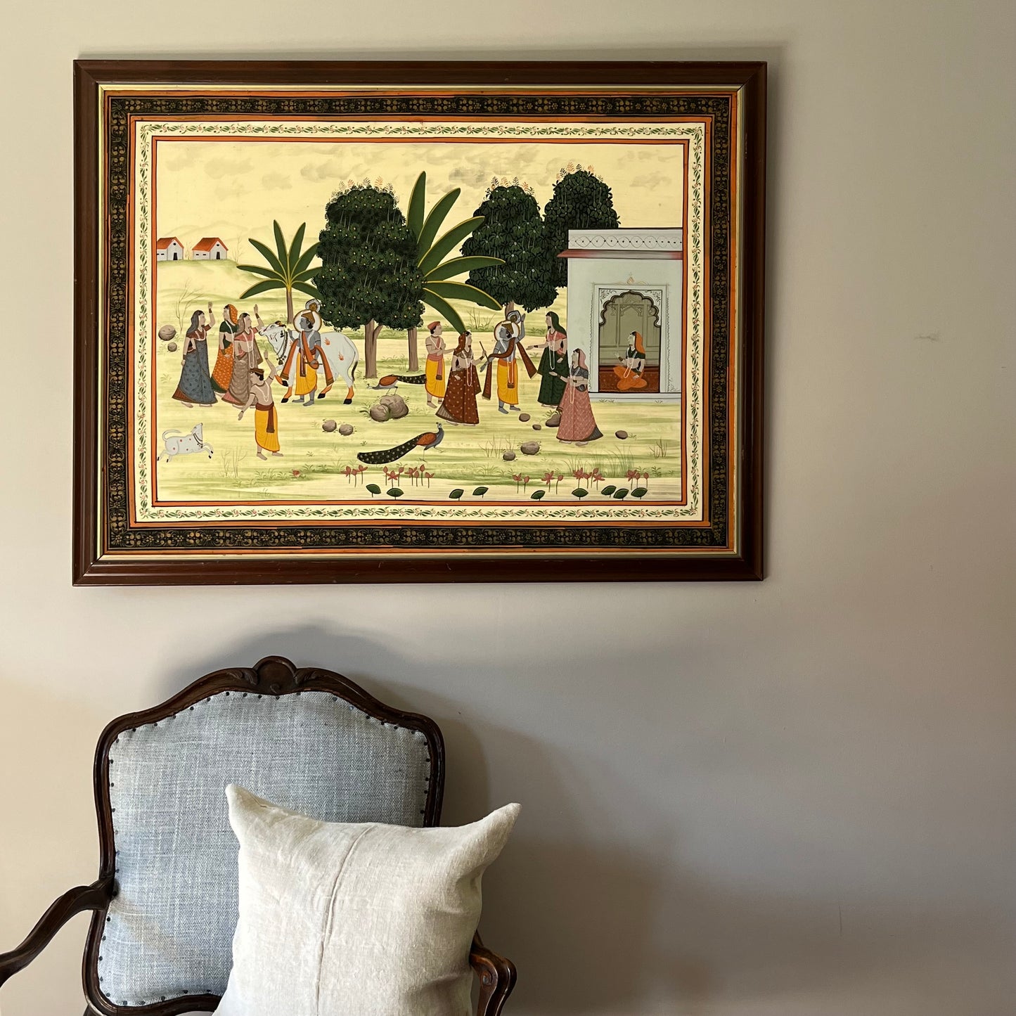 Indian Painting on Silk.