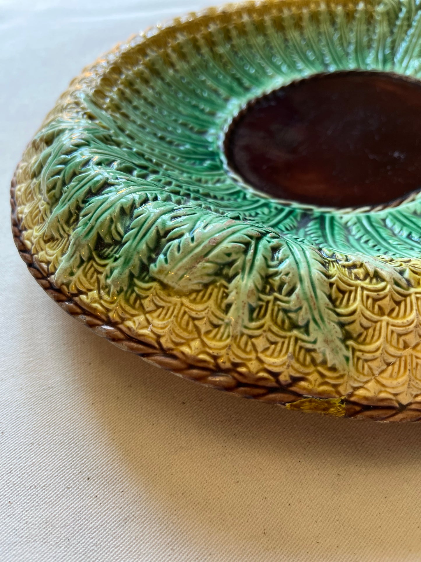 Majolica Bread Plate