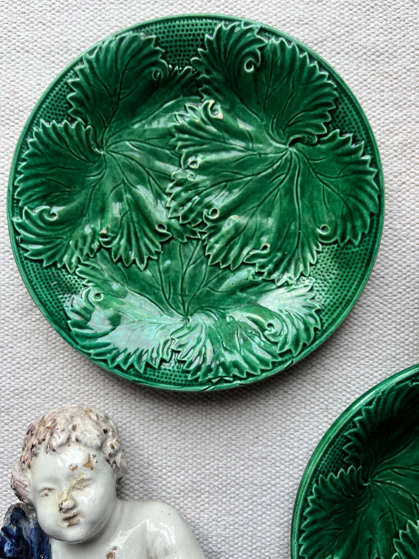 A Pair of Majolica Plates.