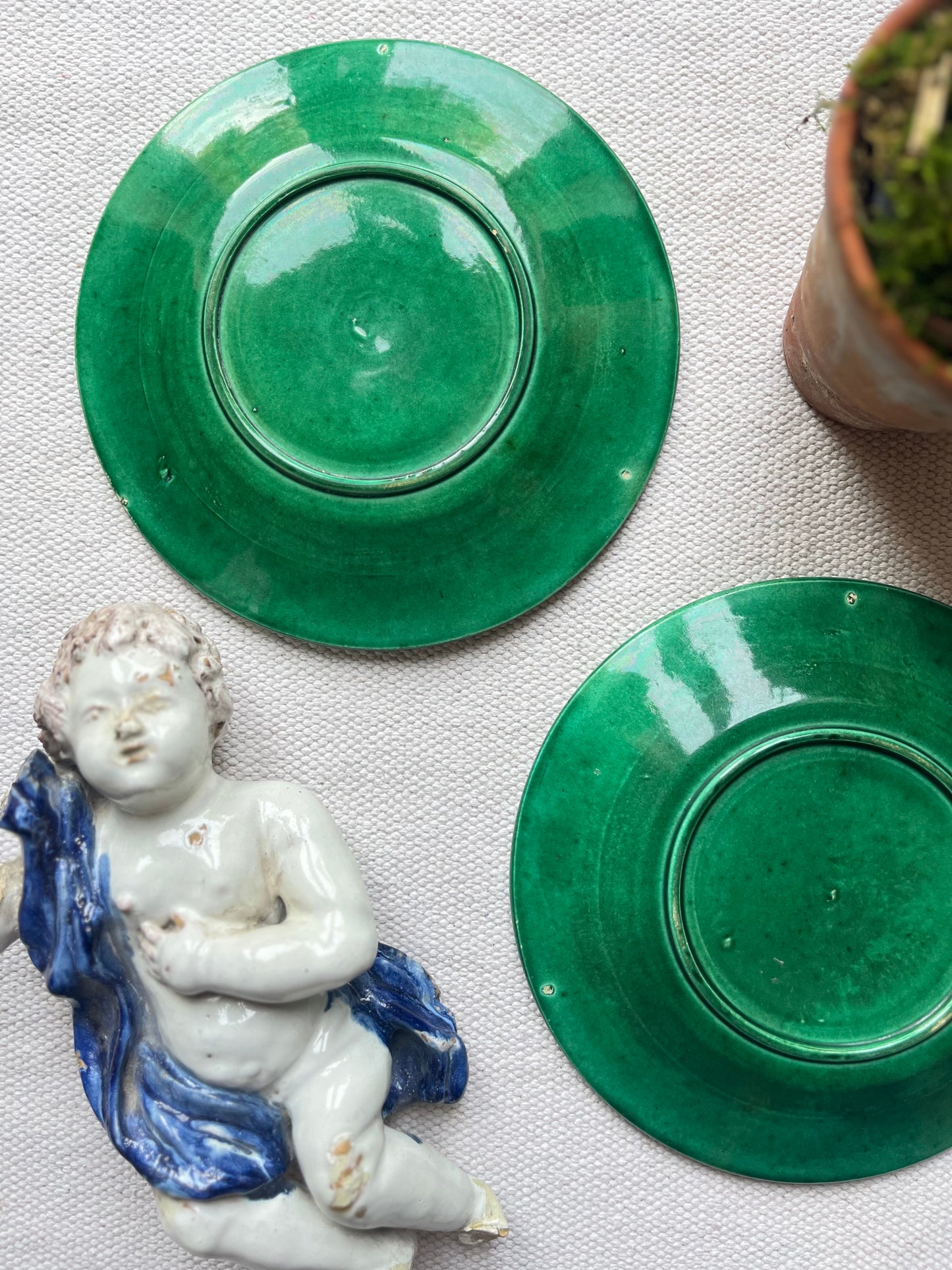 A Pair of Majolica Plates.