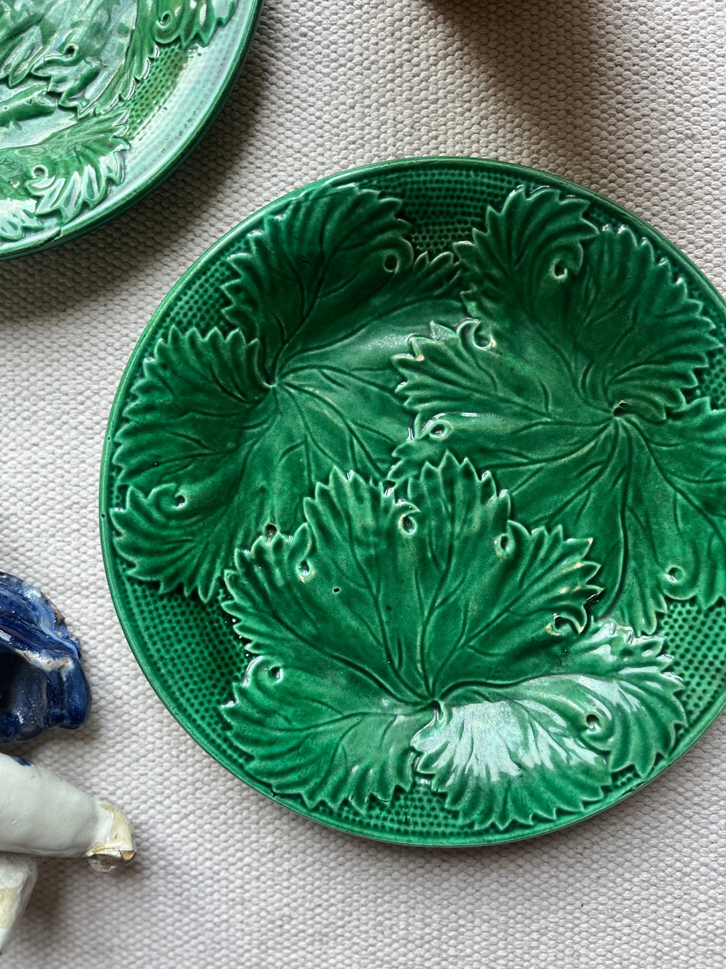 A Pair of Majolica Plates.