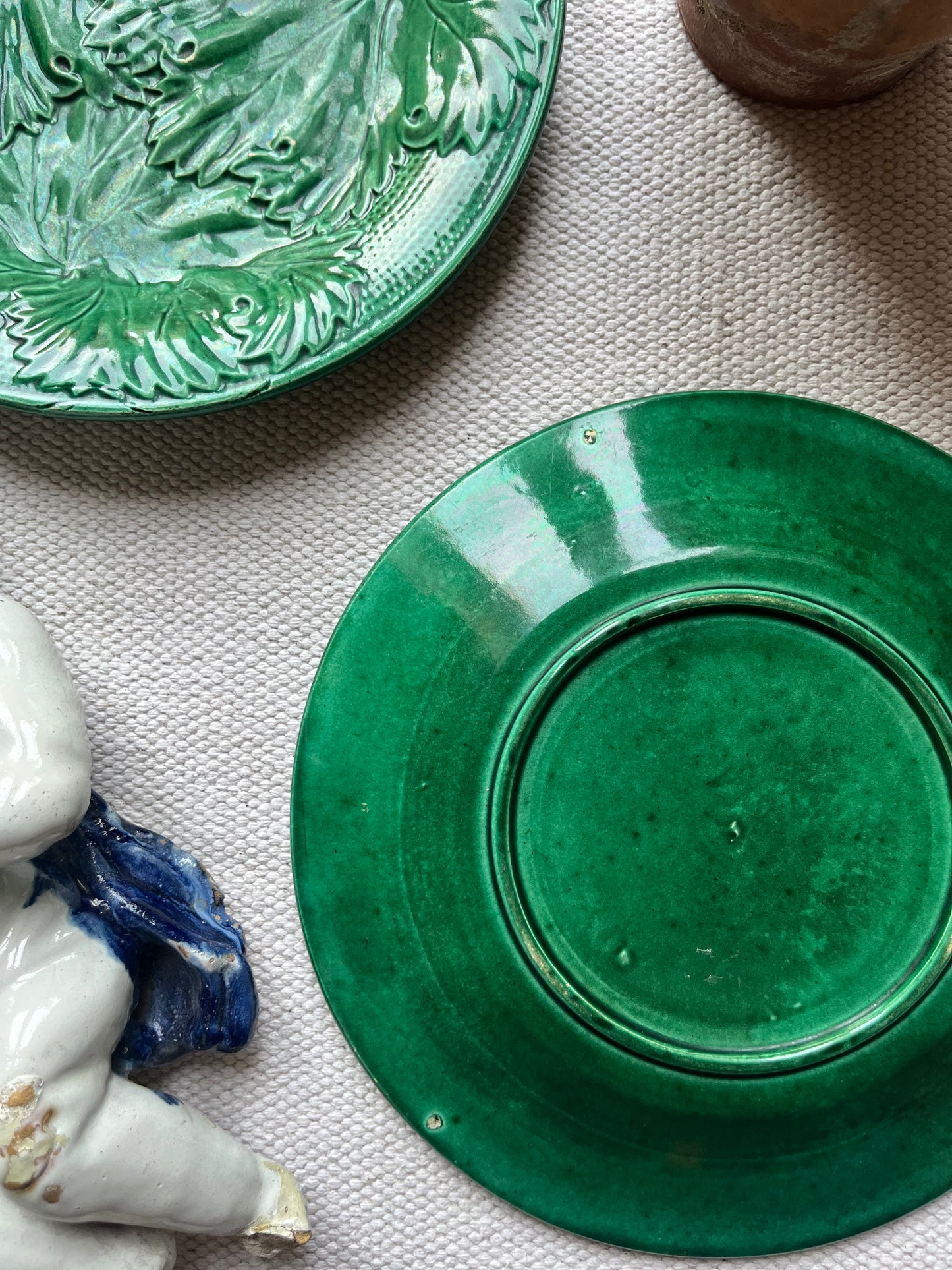 A Pair of Majolica Plates.