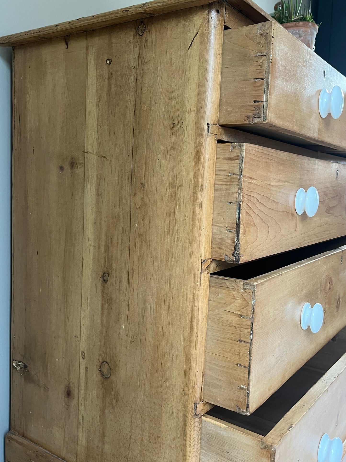 Pine Chest Of Drawers.