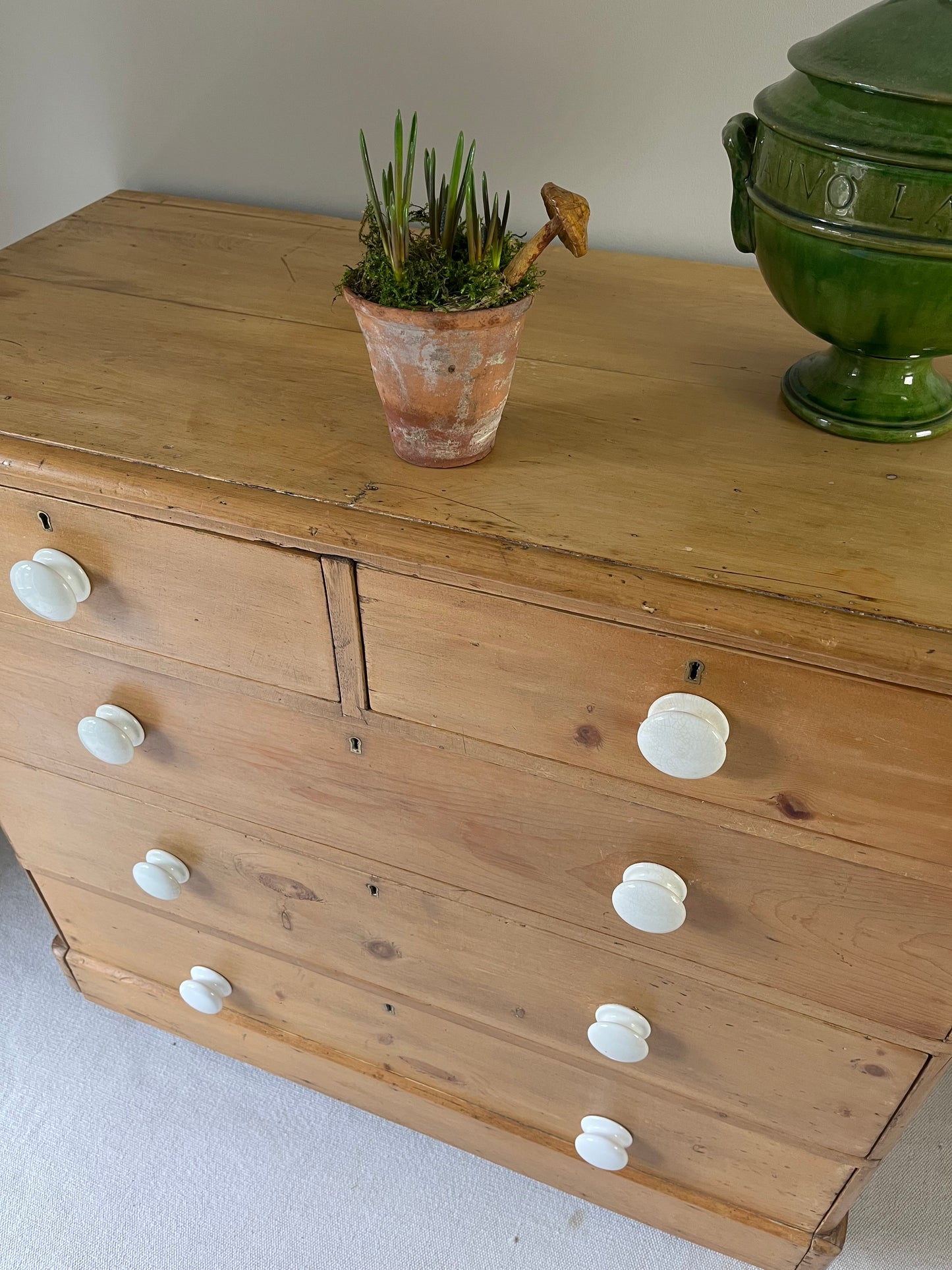 Pine Chest Of Drawers.