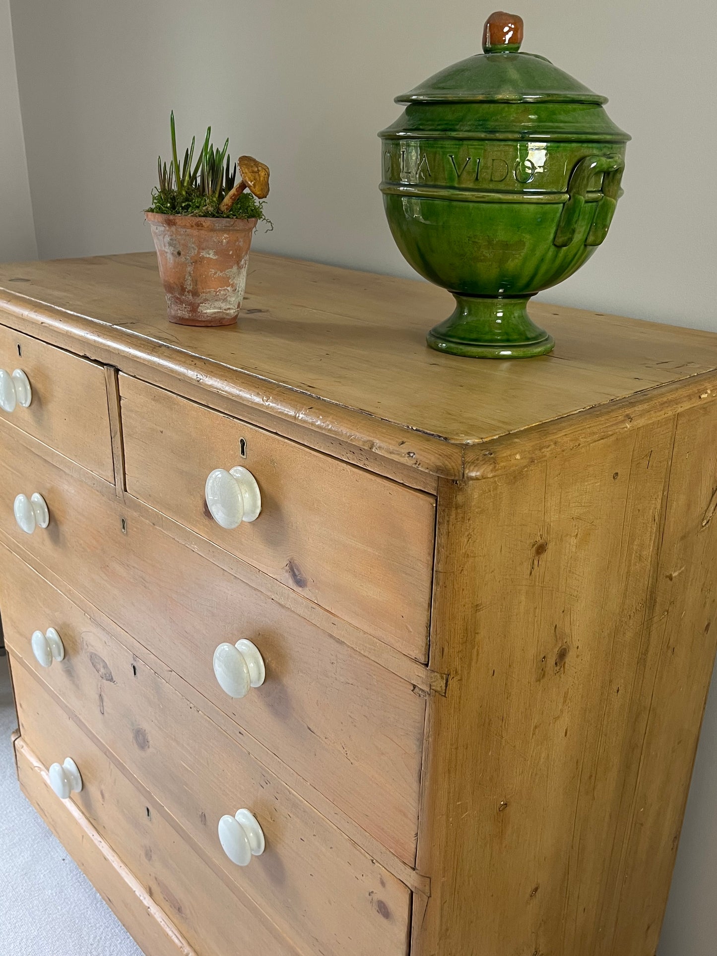 Pine Chest Of Drawers.