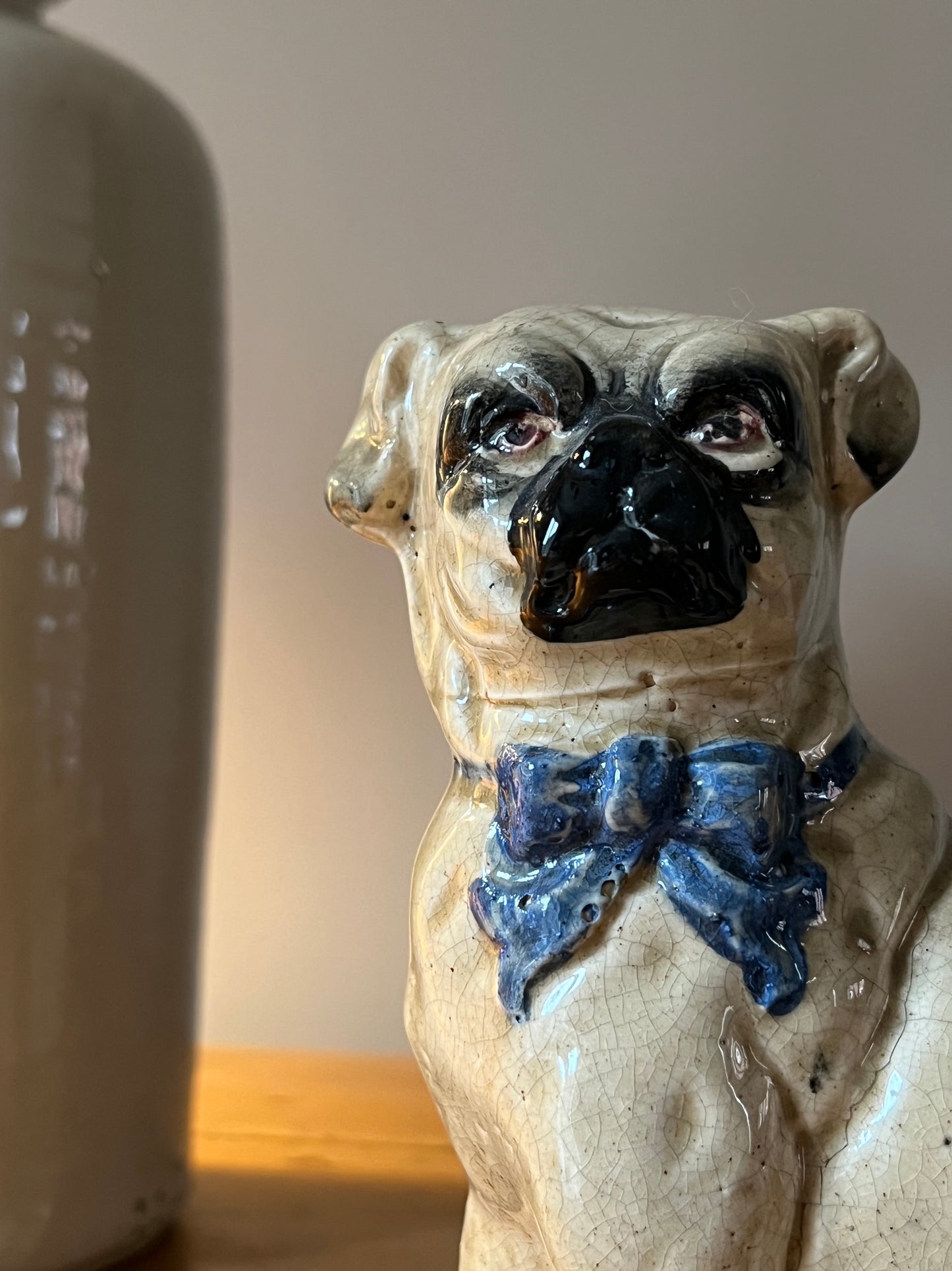 Pug Dog Figurine.