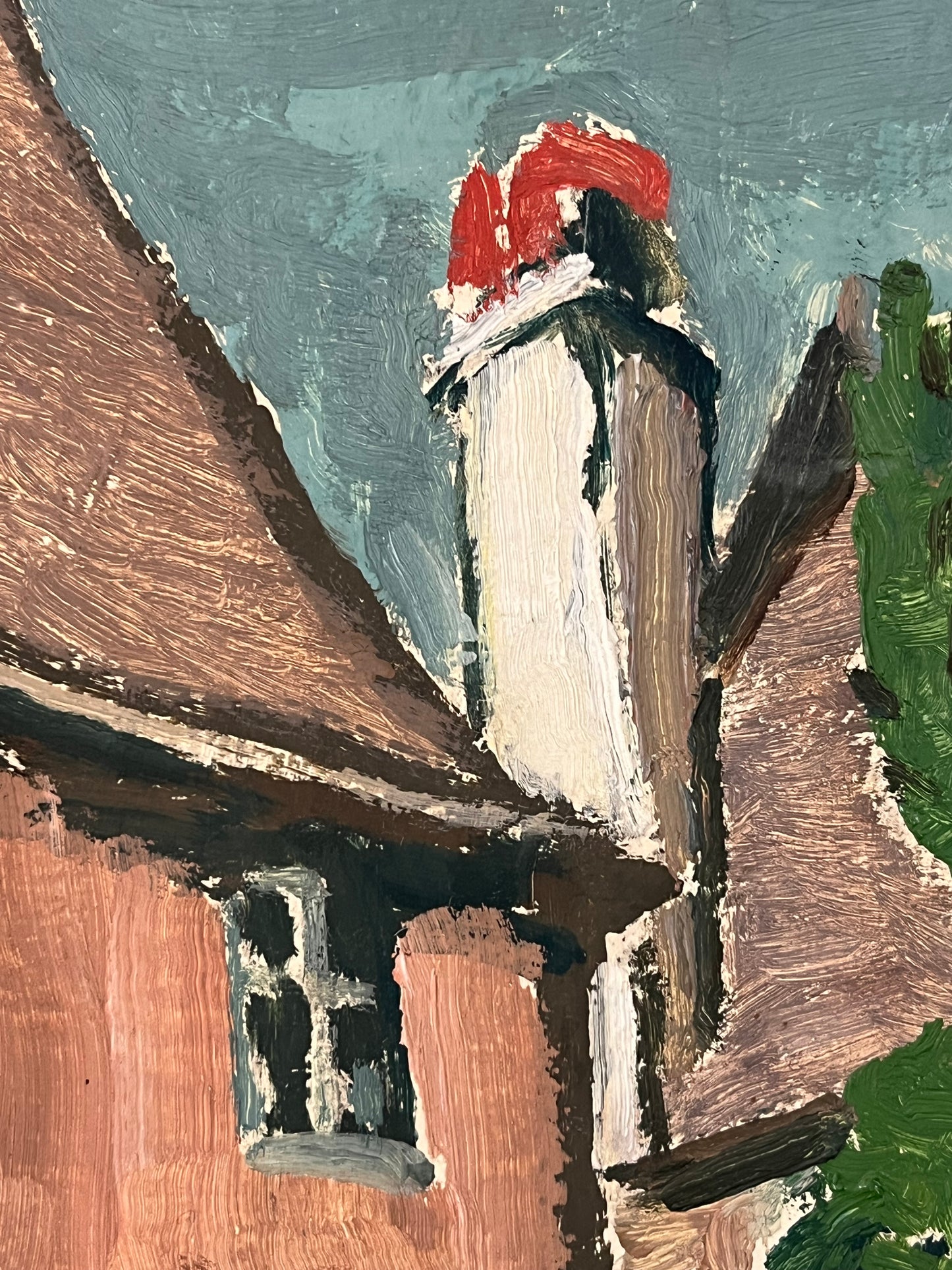 French Oil on Canvas.