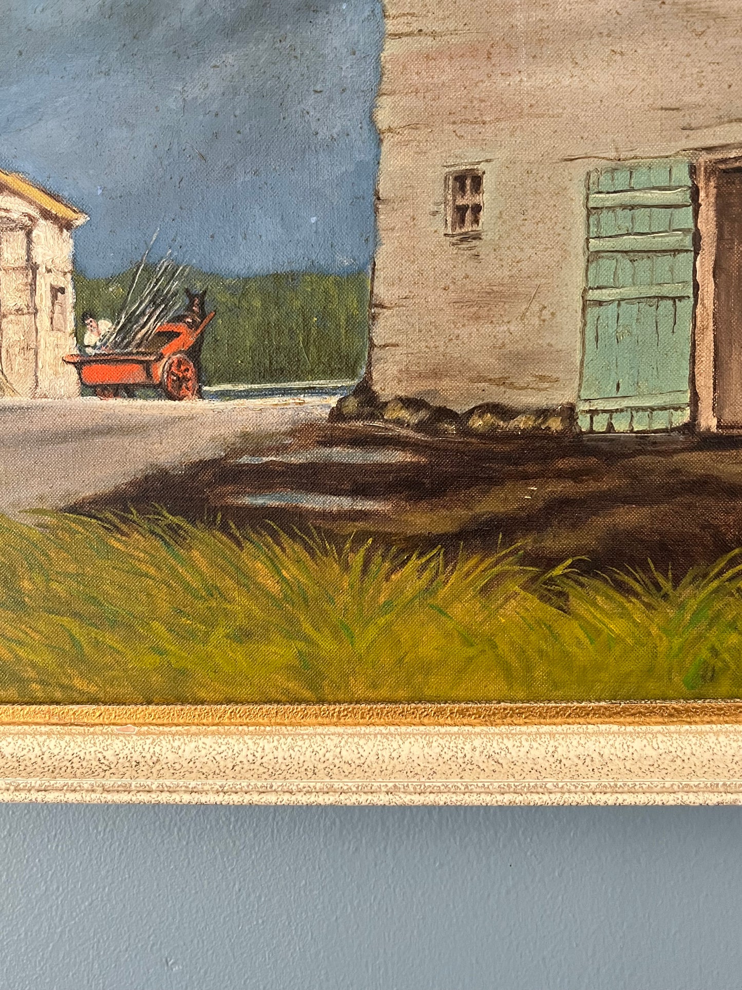 French Oil on Board.