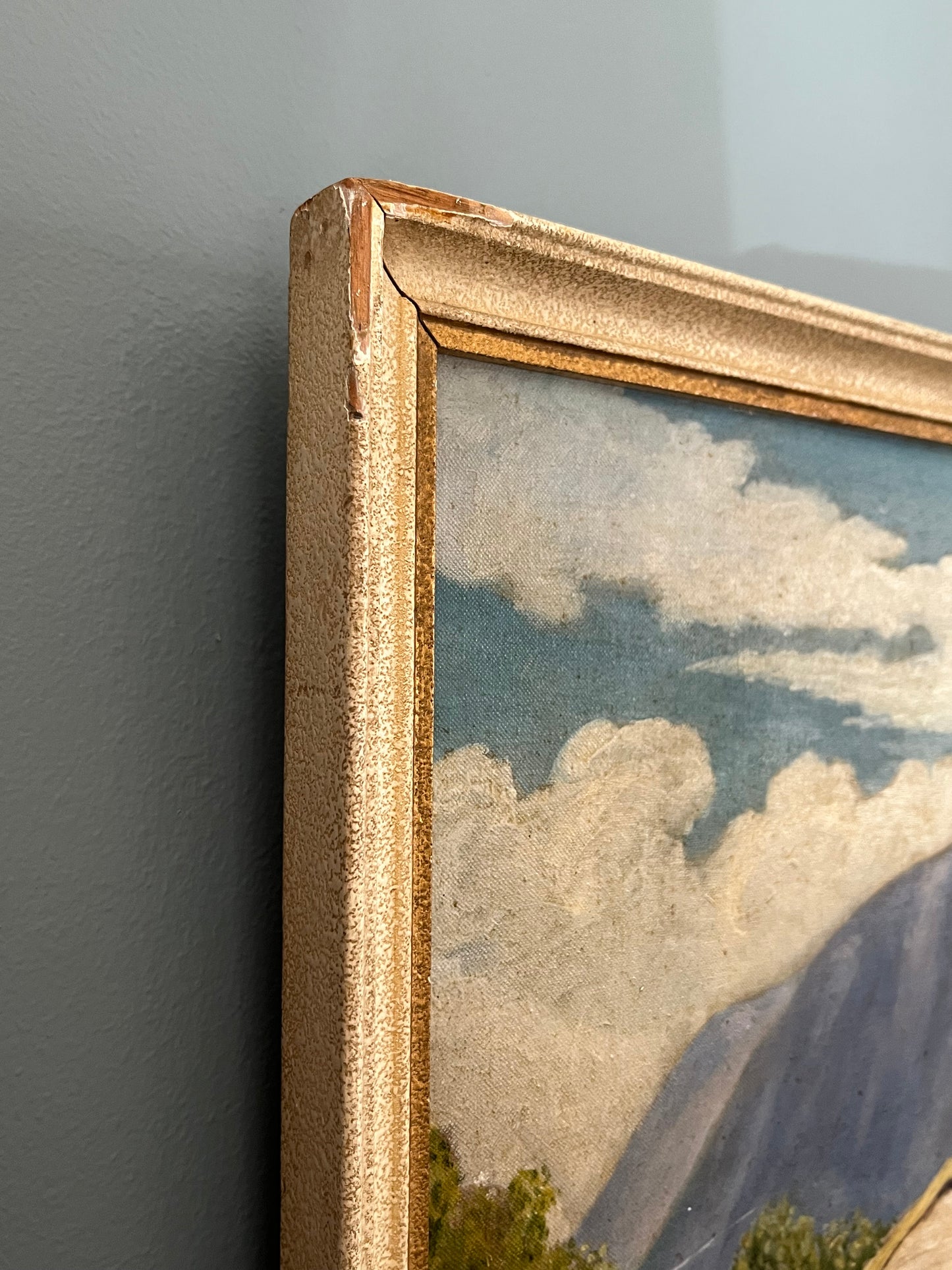 French Oil on Board.