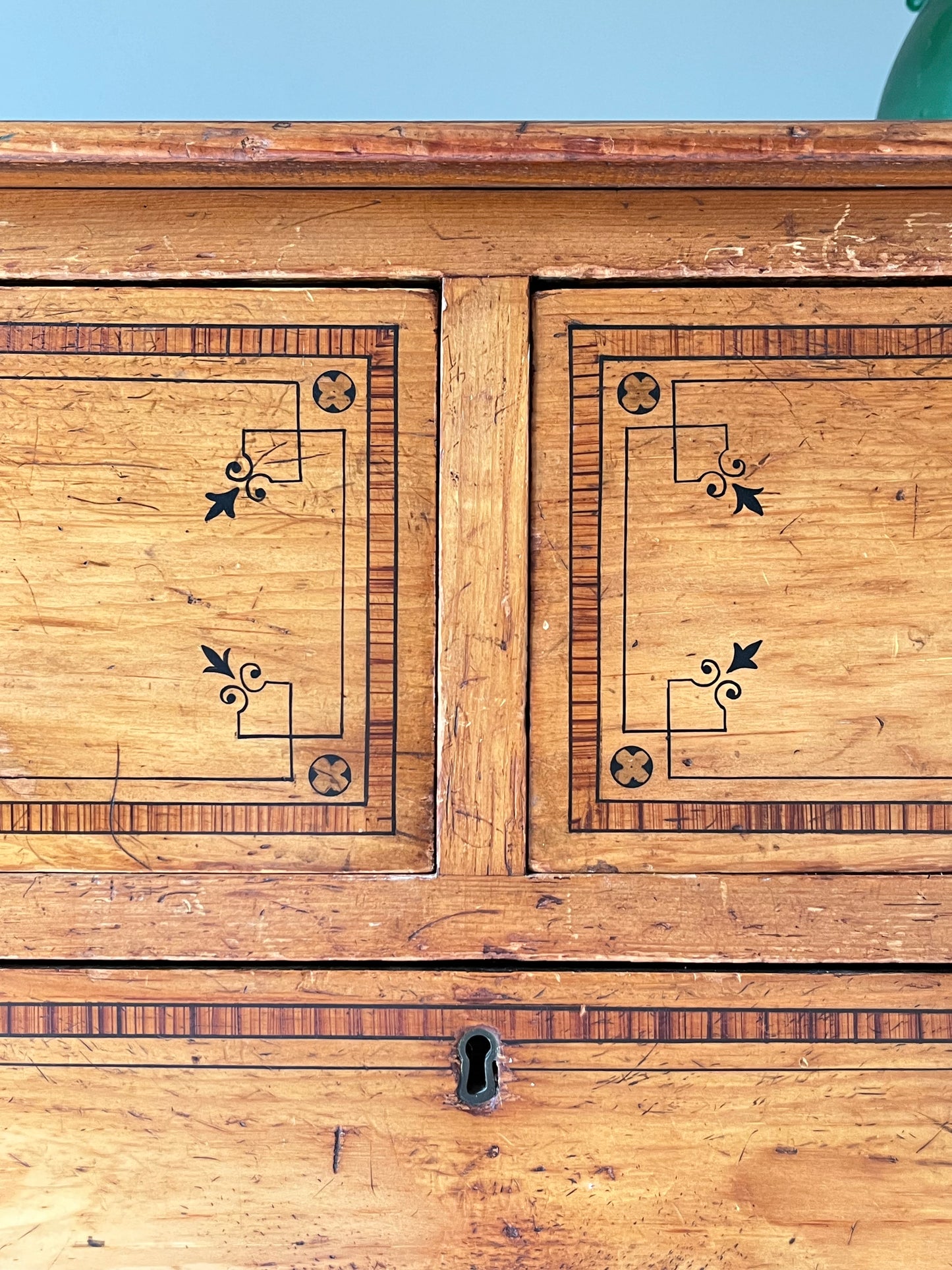 Pine and Fruitwood Chest of Drawers.