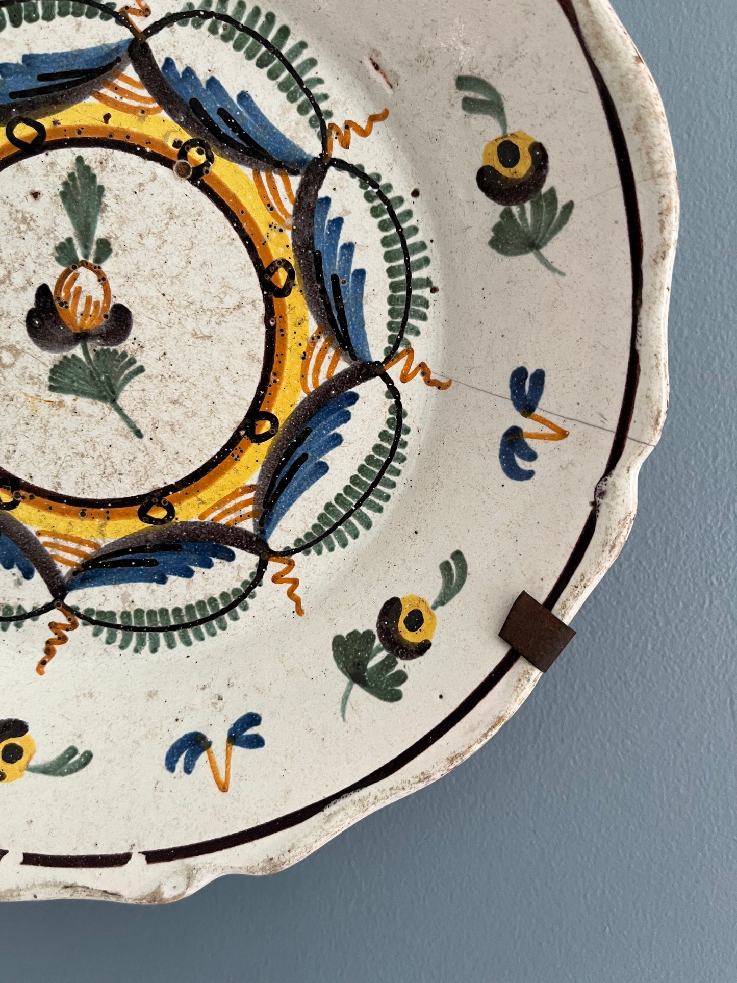 French Faience Plate.