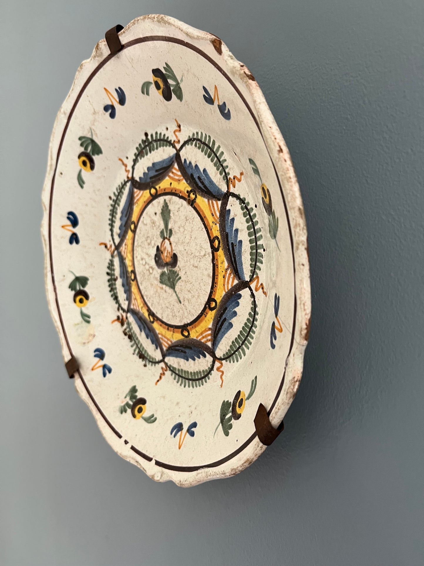 French Faience Plate.