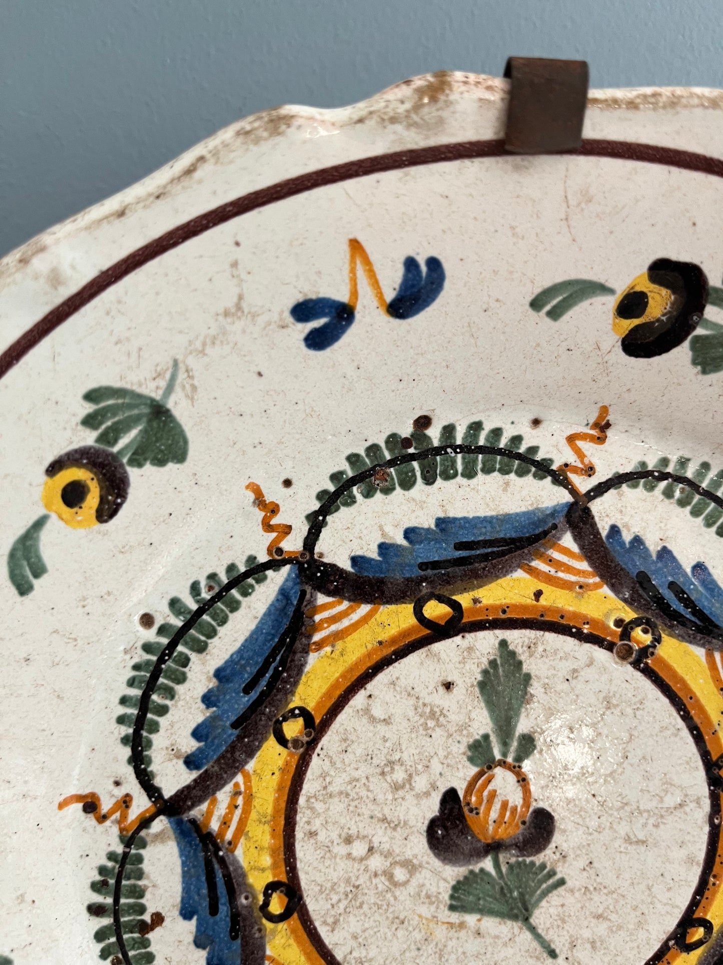 French Faience Plate.
