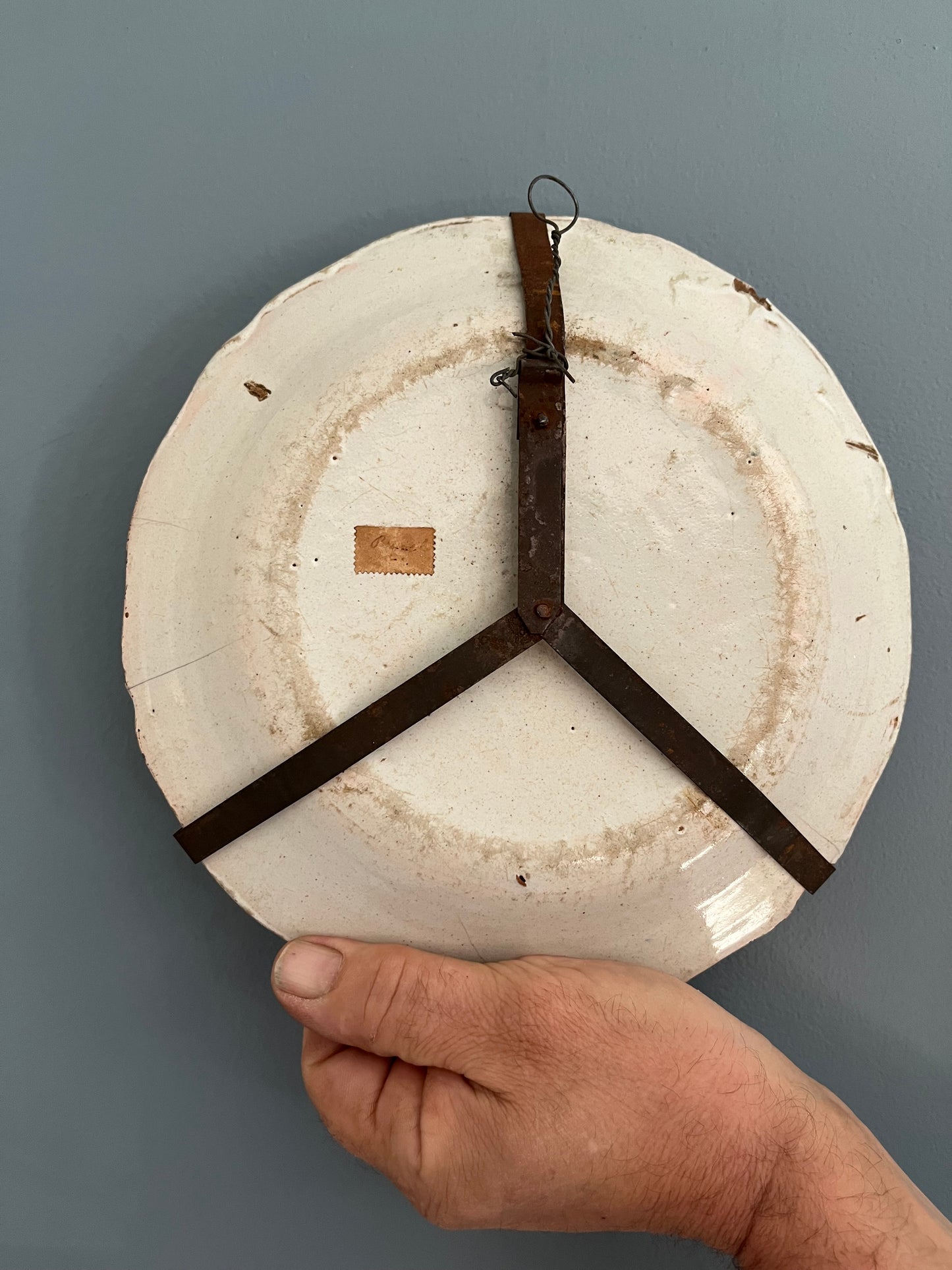 French Faience Plate.