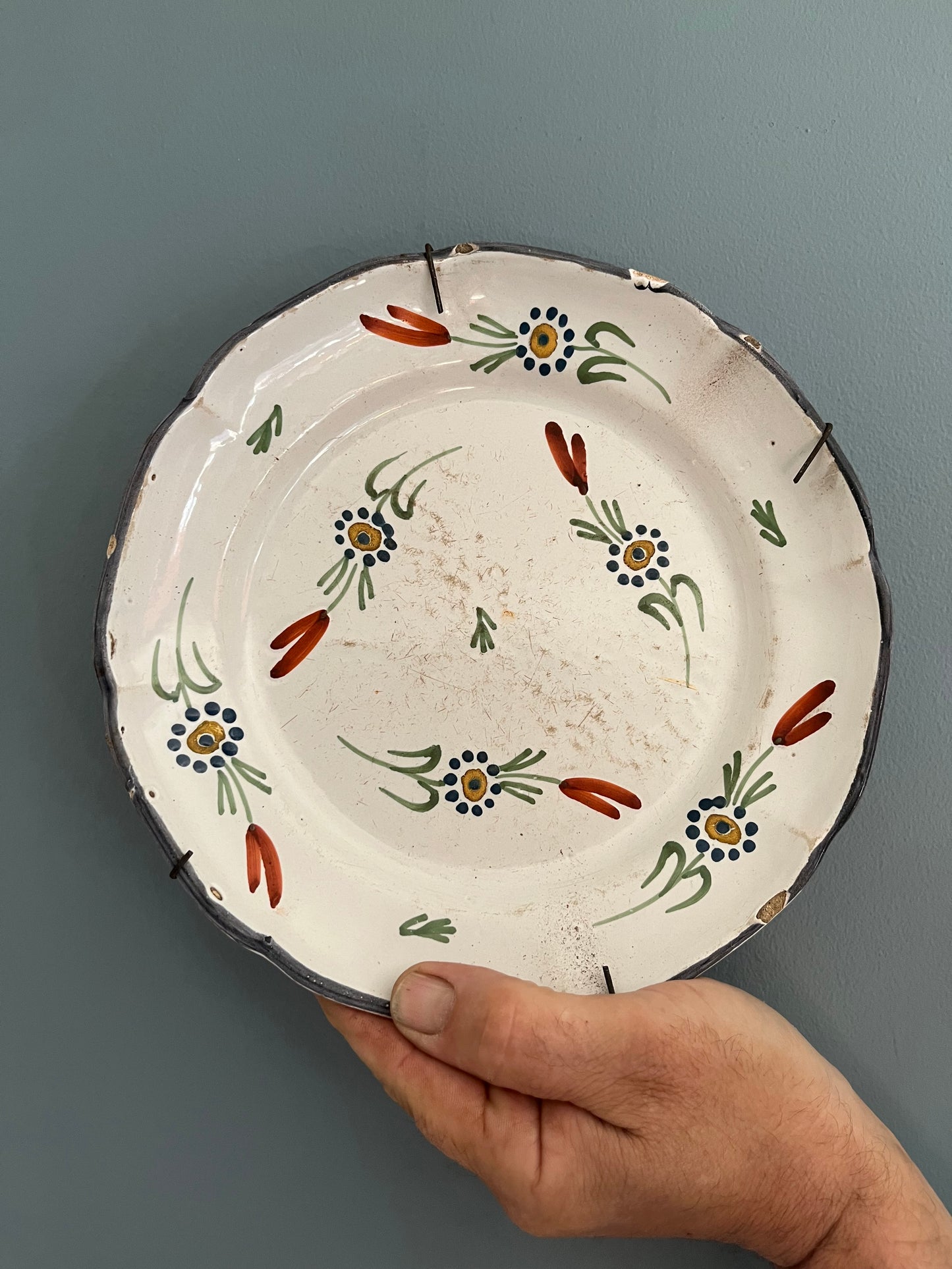 French Faience Plate.