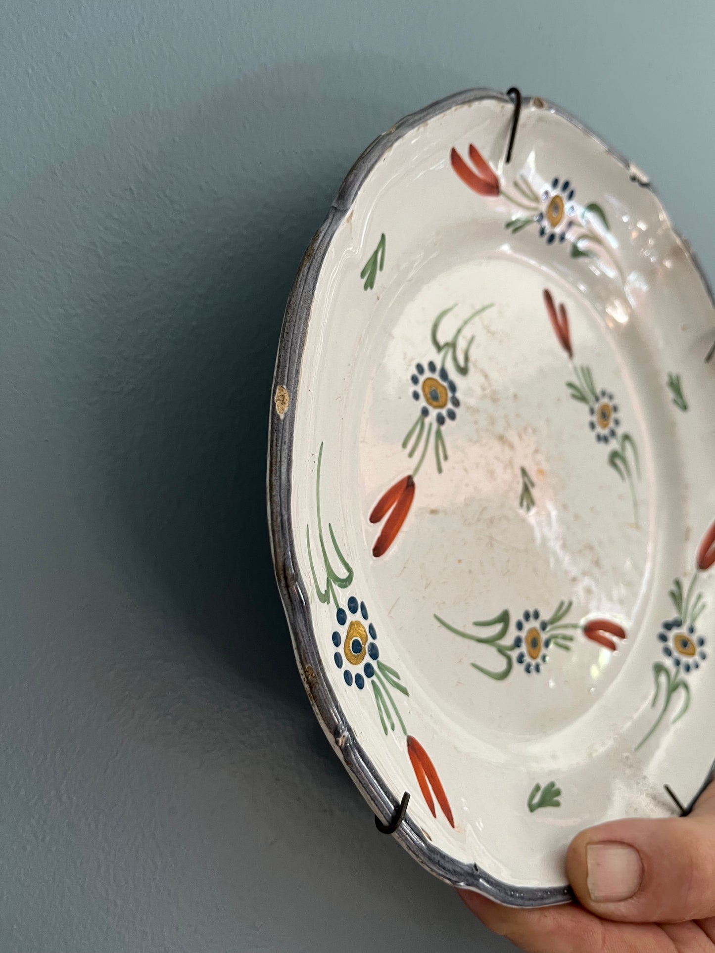 French Faience Plate.