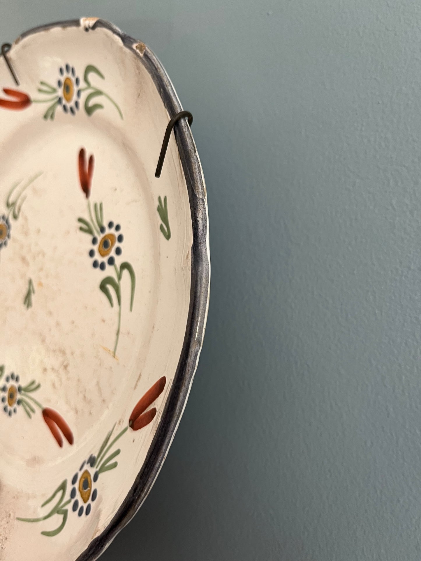 French Faience Plate.