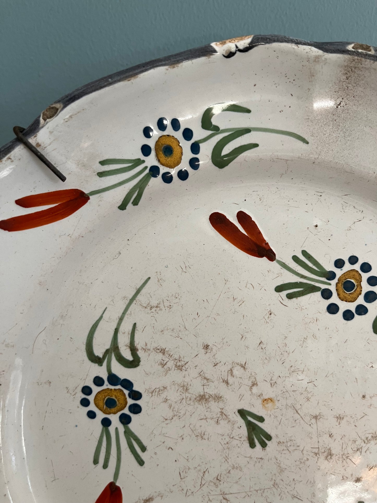 French Faience Plate.