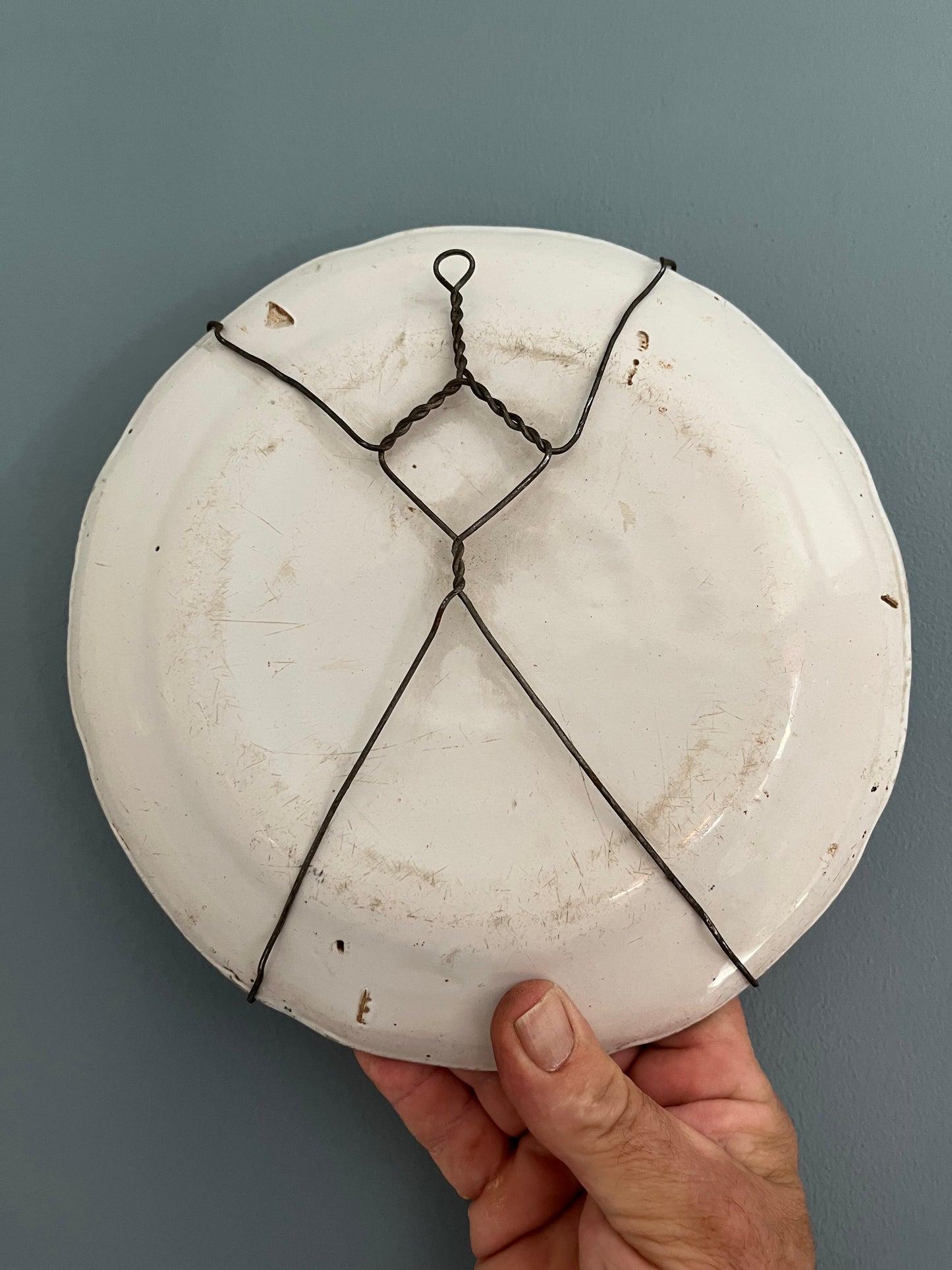 French Faience Plate.