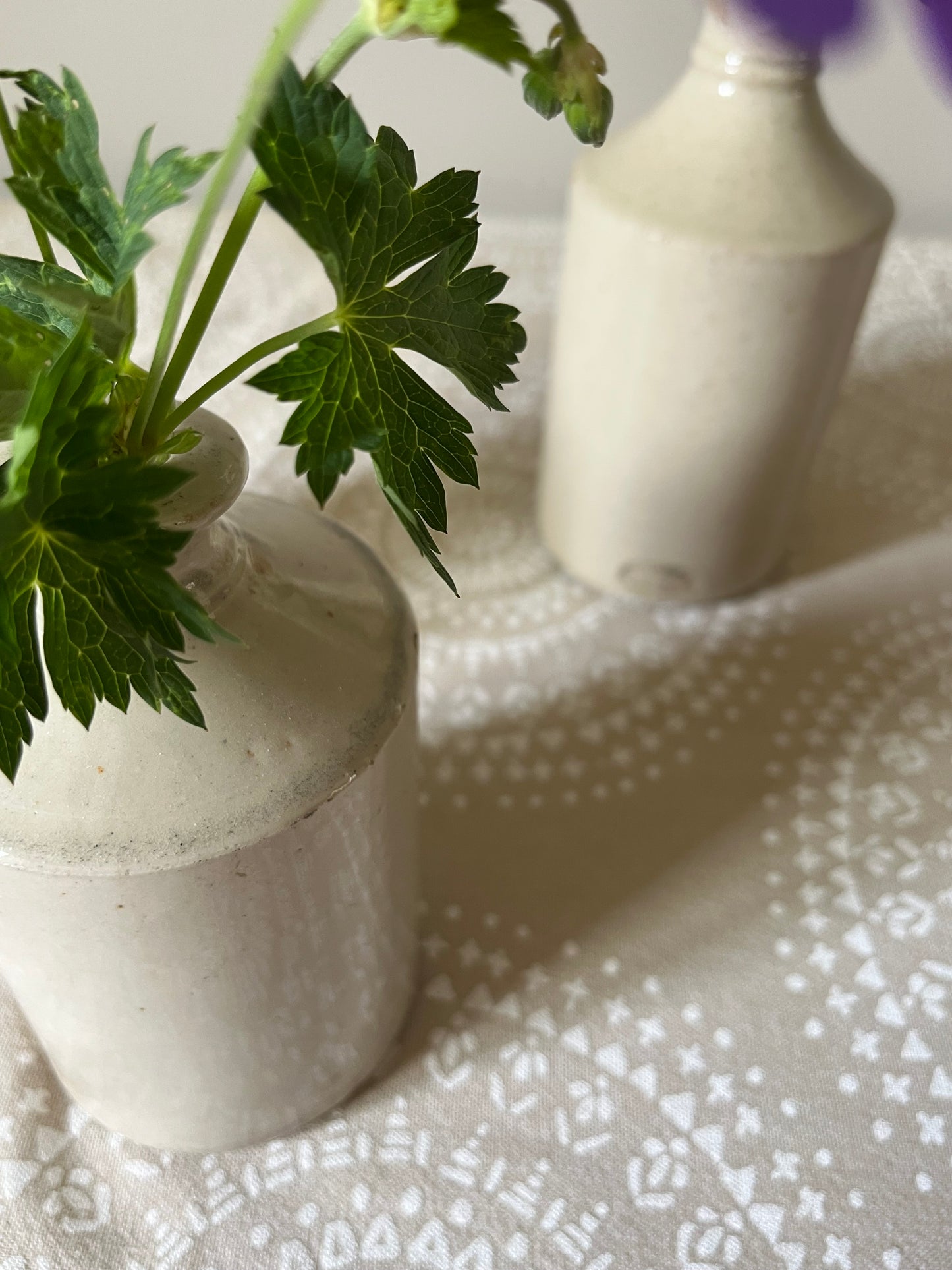 A set of Three Stoneware Pots.
