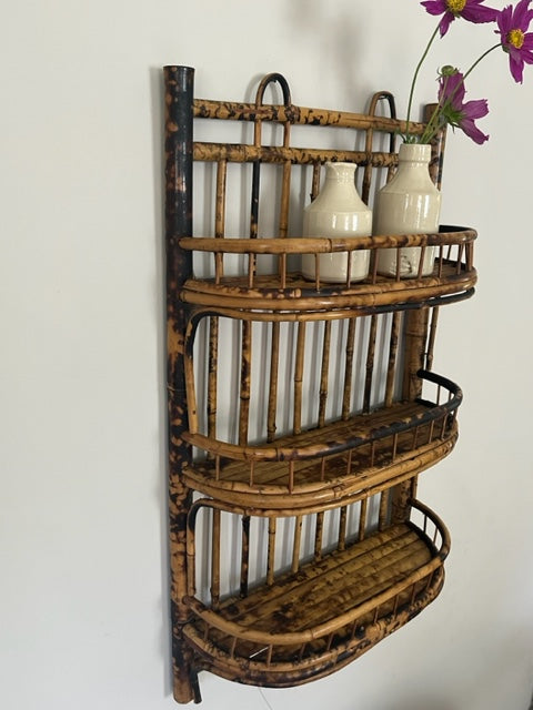 Bamboo Wall Shelf.